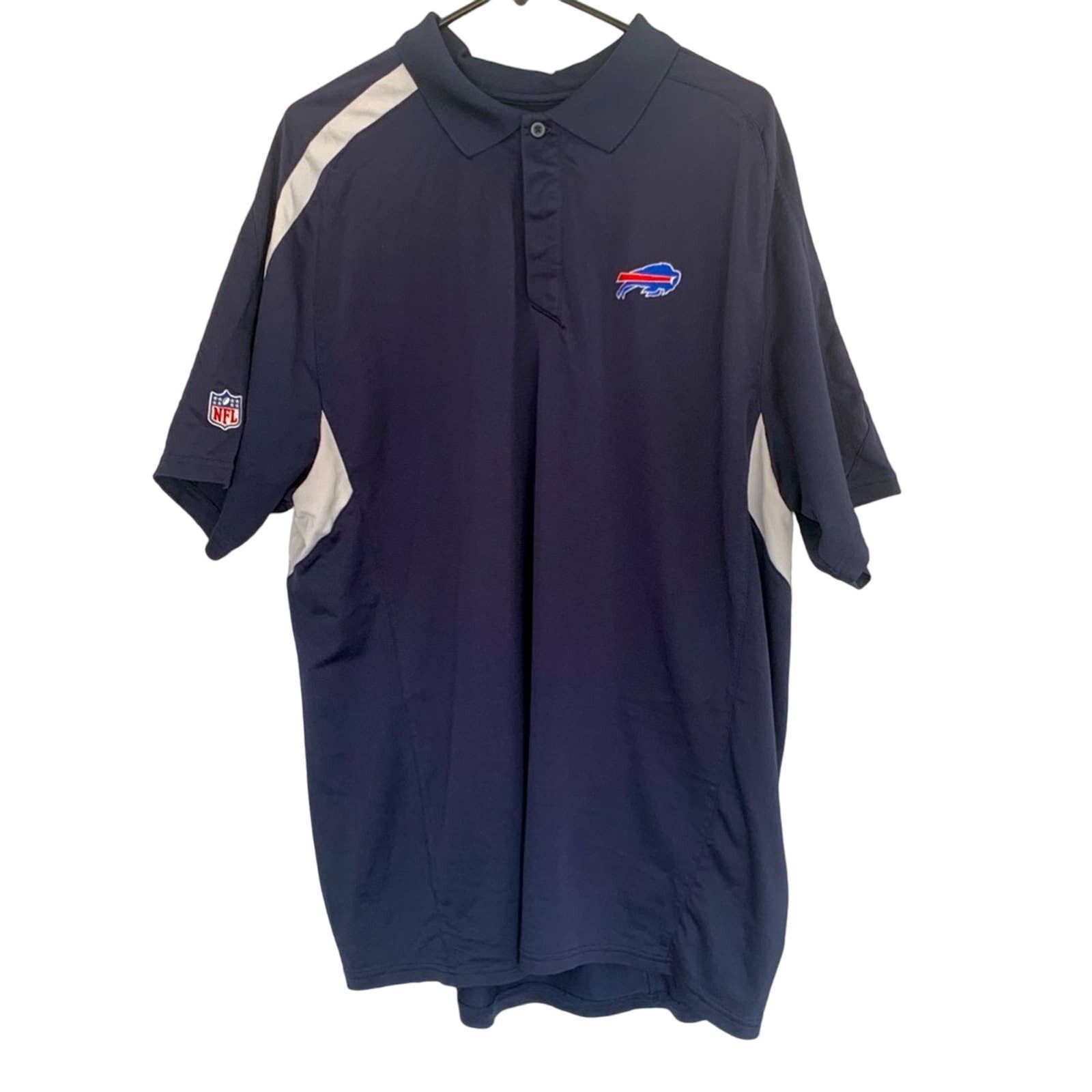 Reebok MENS VINTAGE BUFFALO BILLS REEBOK NFL POLO XXL POLYESTER Size US XXL / EU 58 / 5 - 1 Thumbnail