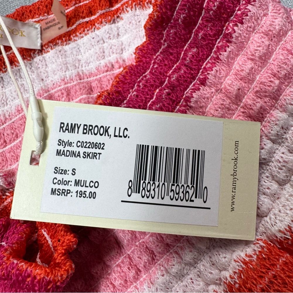 Ramy Brook NWT New $195 Ramy Brook Madina Striped Ruffle Coverup Skirt Size 28" / US 6 / IT 42 - 6 Thumbnail