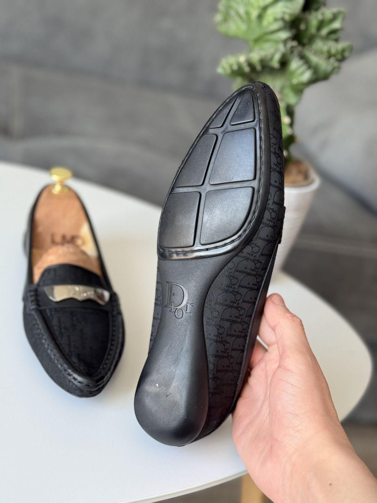 Dior Dior Oblique Monogram Canvas Leather Loafers Moccasins Size US 8 / IT 38 - 6 Thumbnail