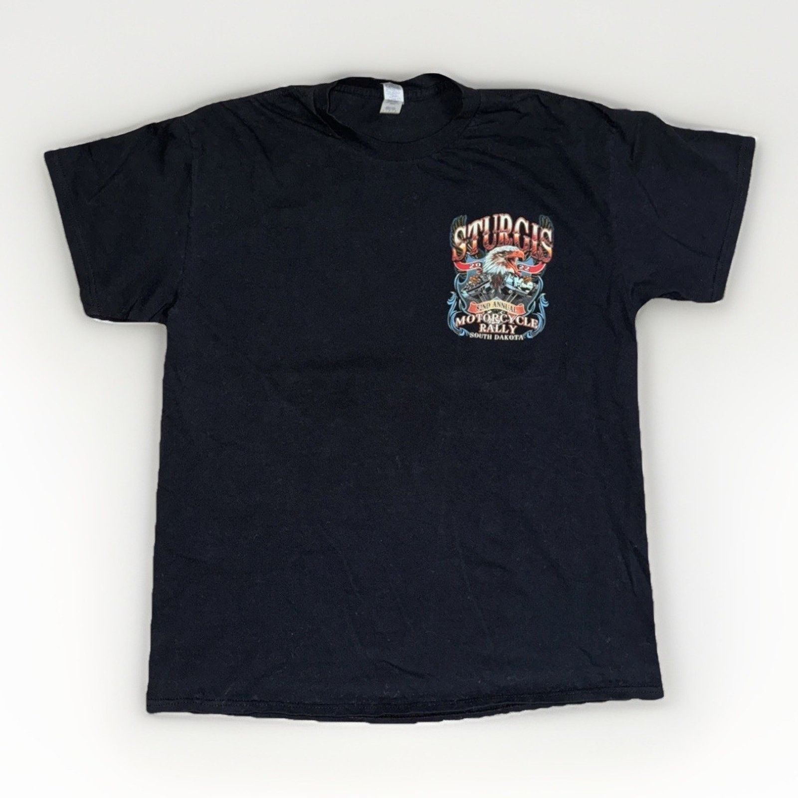 Harley Davidson × Vintage Sturgis Annual Motorcycle Rally T-Shirt Black L 20x26 Biker Size US L / EU 52-54 / 3 - 3 Thumbnail