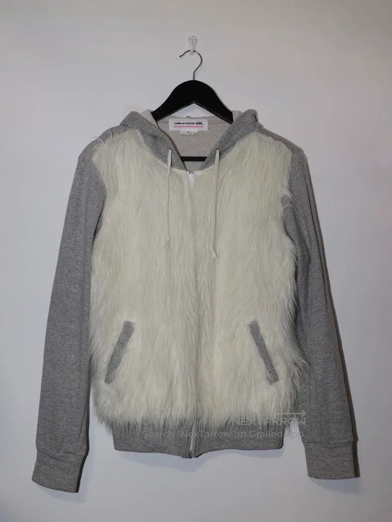 Comme des Garcons Comme des Garcons Faux Fur Hooded Sweatshirt Size L / US 10 / IT 46 - 1 Thumbnail