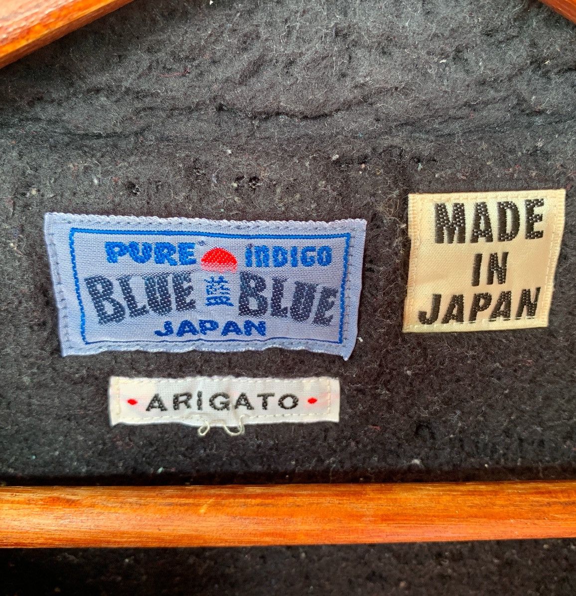 Blue Blue Japan VINTAGE PURE INDIGO BLUE BLUE JAPAN ARIGATO ZIPPER JACKET Size US S / EU 44-46 / 1 - 15 Thumbnail