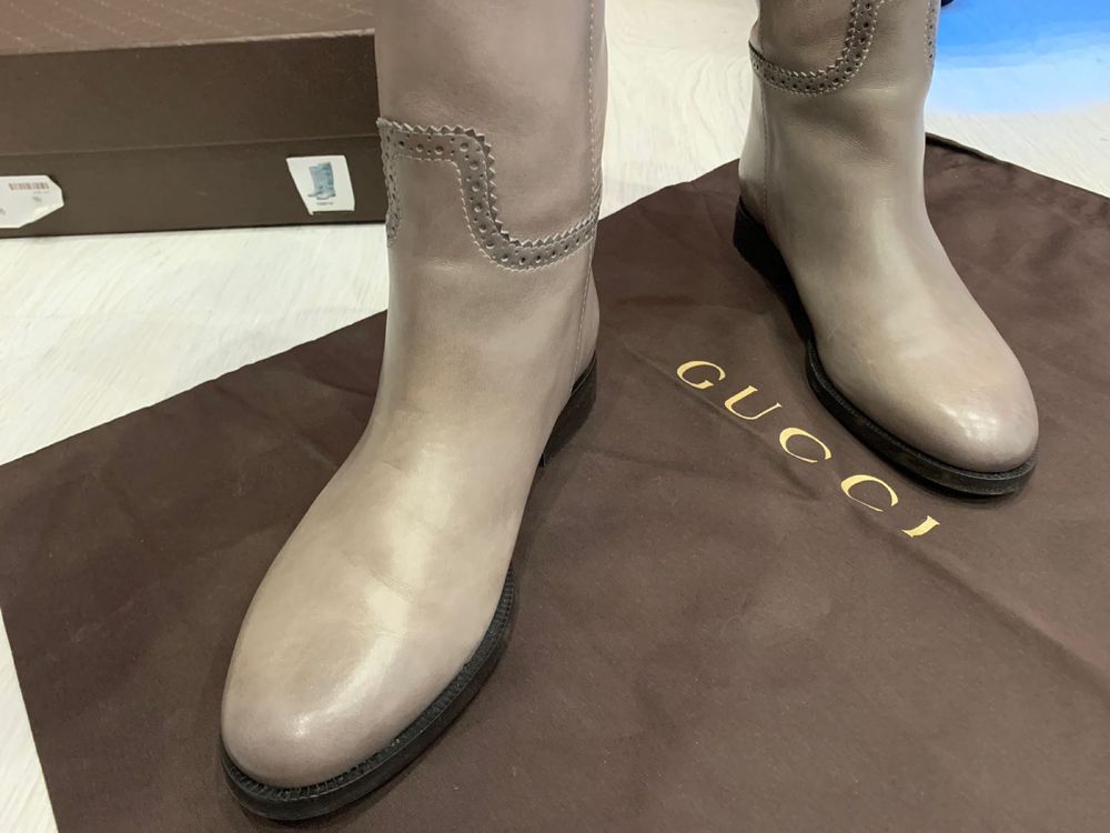 Gucci Gucci Leather Boots Size US 6 / IT 36 - 8 Thumbnail
