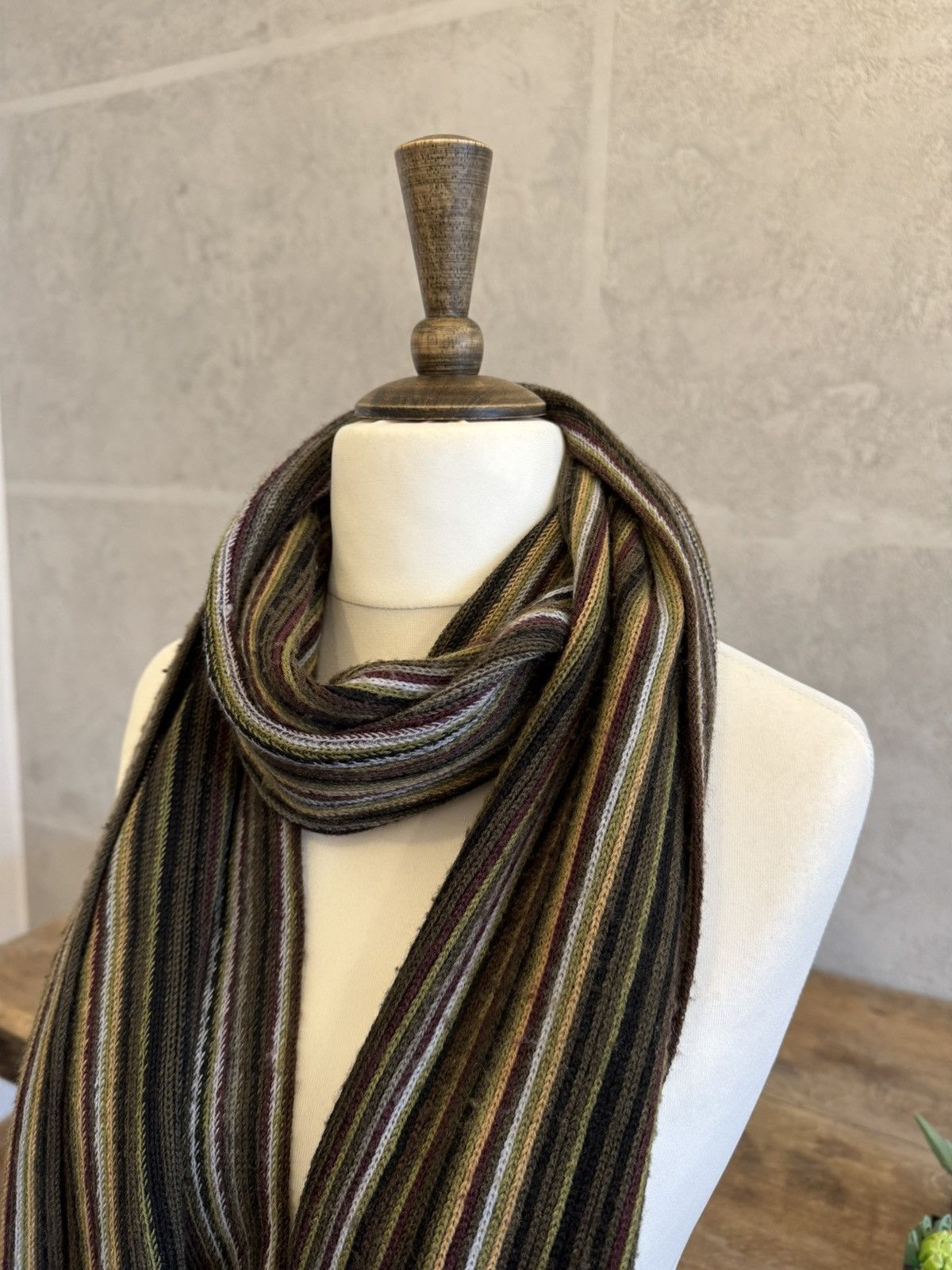 Vintage Vintage avant garde scarf wool 90s 00s if6was9 lgb skater Size ONE SIZE - 2 Thumbnail