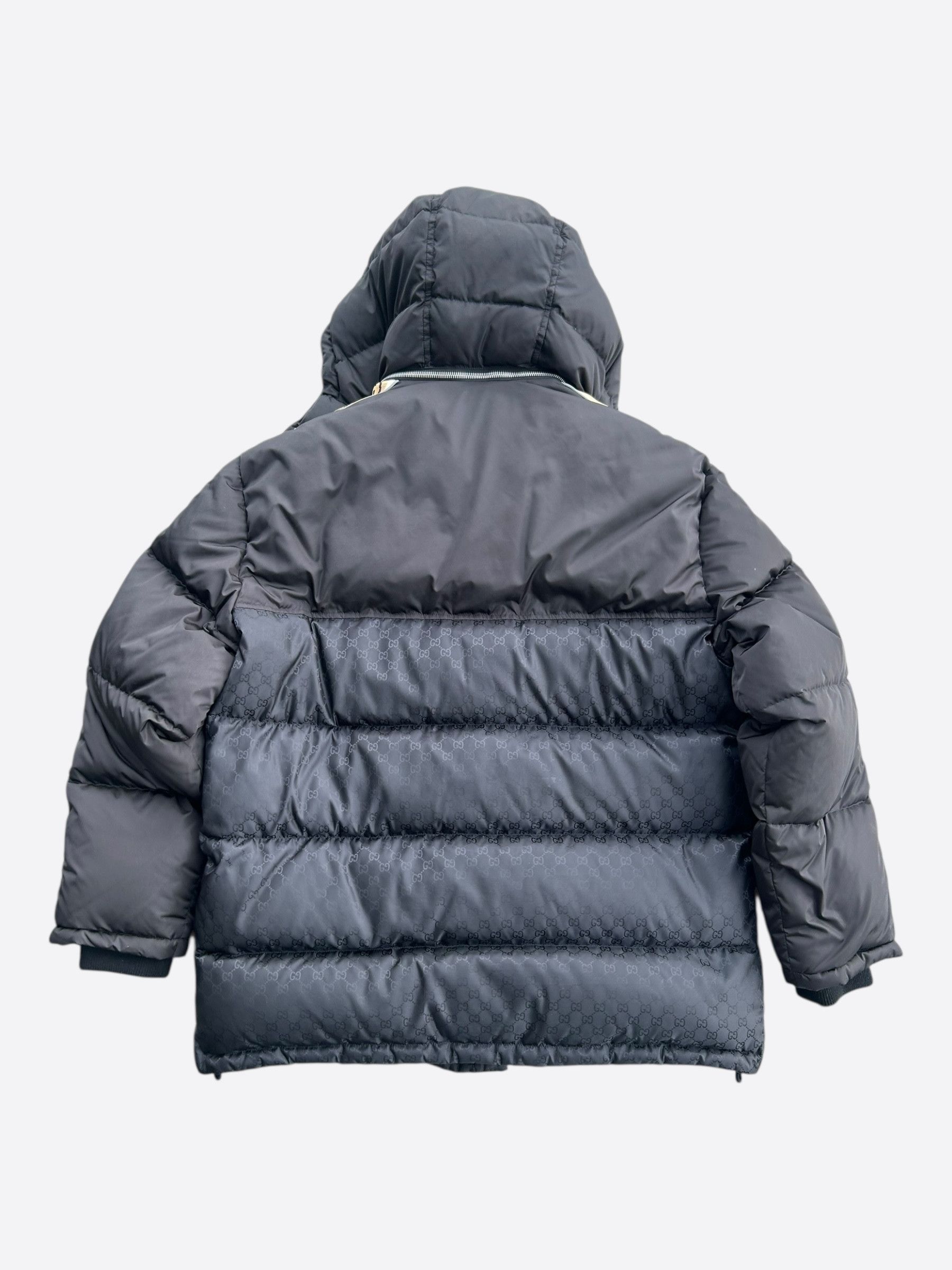 Gucci Gucci Black Monogram Jacquard Puffer Jacket Size US XL / EU 56 / 4 - 2 Thumbnail