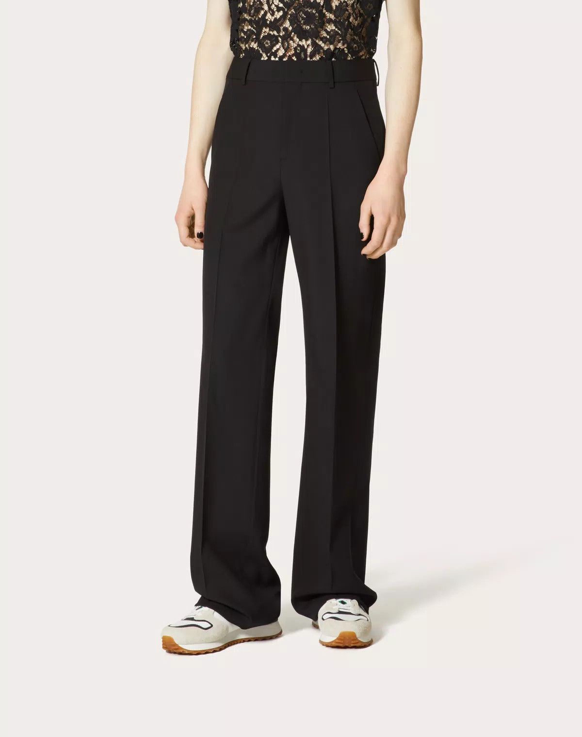 Valentino oc11z0625 Wool Pants in Black Size US 32 / EU 48 - 4 Thumbnail