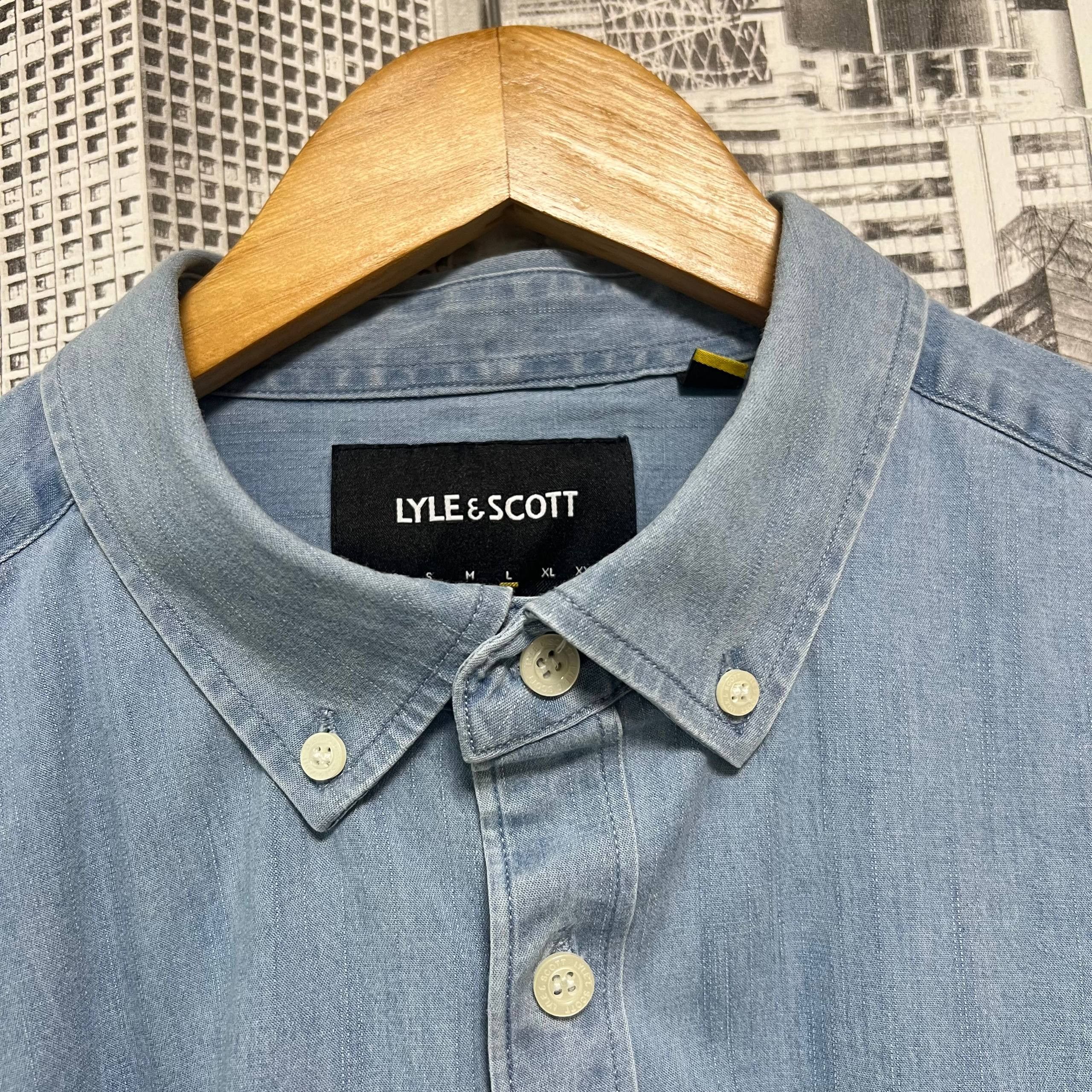 Lyle & Scott Lyle Scott Denim Button Ups Shirt Size L Size US L / EU 52-54 / 3 - 8 Thumbnail