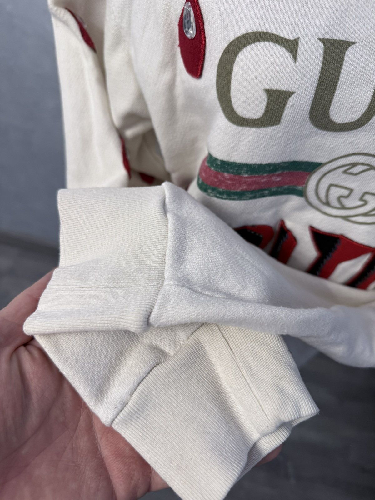 Gucci Rare Gucci Embroidered Spiritismo Sweatshirt Blood Drops Size XXS / US 00 / IT 34 - 9 Thumbnail
