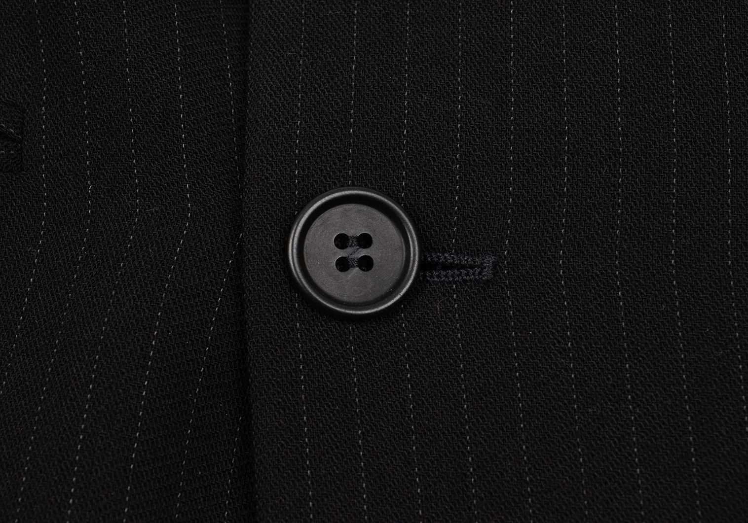 Emporio Armani Pinstripe Wool Double Jacket in Dark Navy Size 48 Size US M / EU 48-50 / 2 - 8 Thumbnail