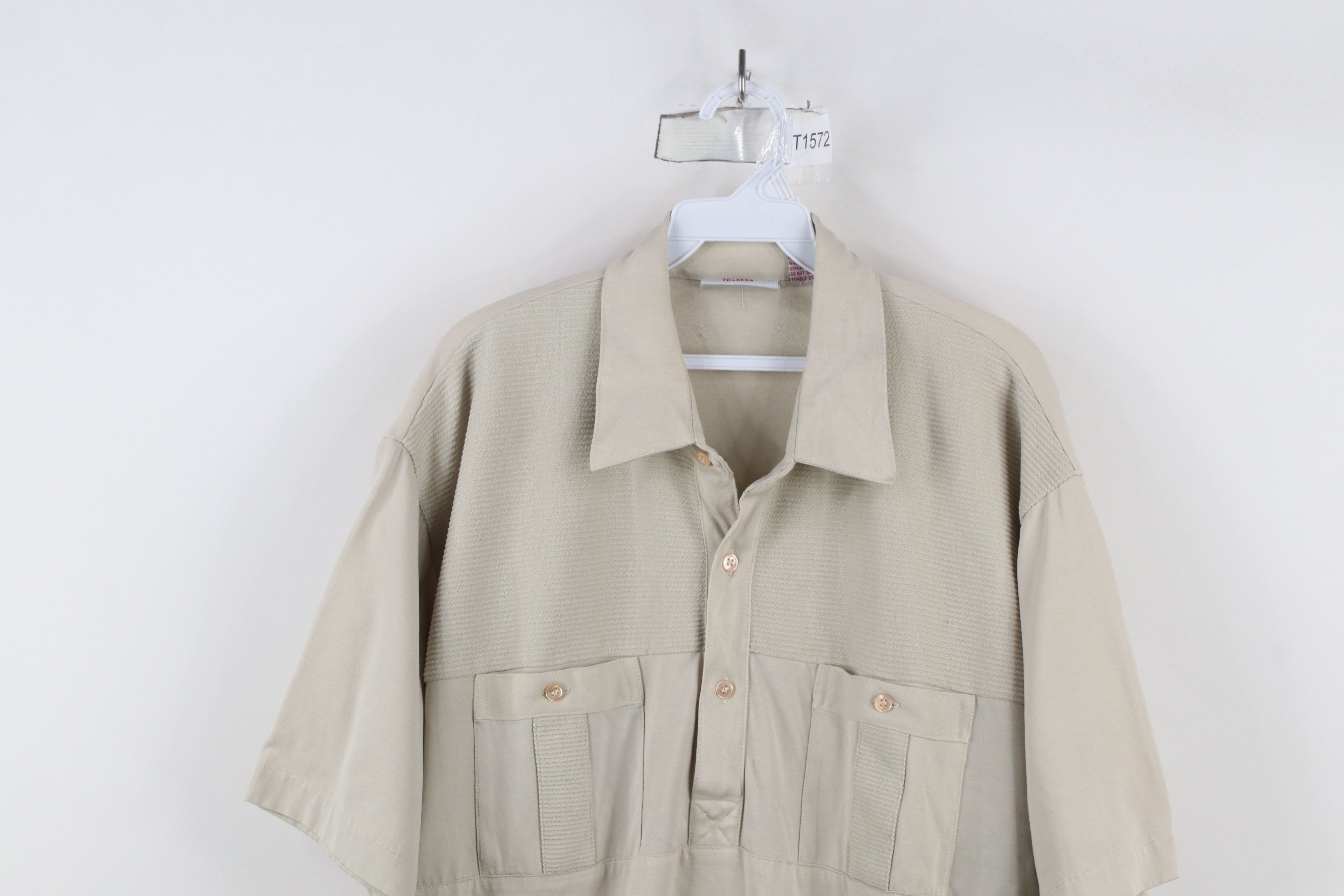 Vintage Vintage 90s Streetwear Ribbed Collared Pullover Polo Shirt Size US XL / EU 56 / 4 - 2 Thumbnail