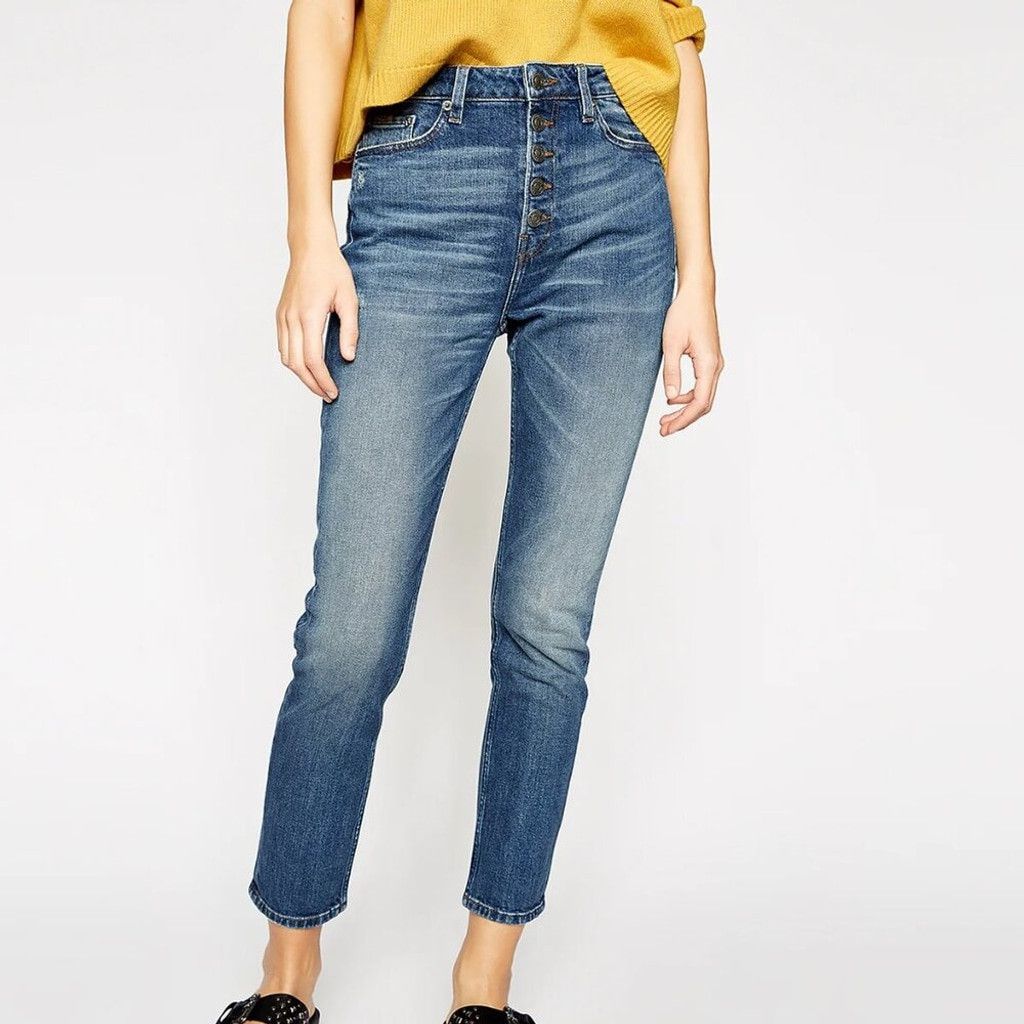 The Kooples THE KOOPLES Lizy High-Rise Slim Whiskered Straight Leg Jeans Size 28" / US 6 / IT 42 - 3 Thumbnail