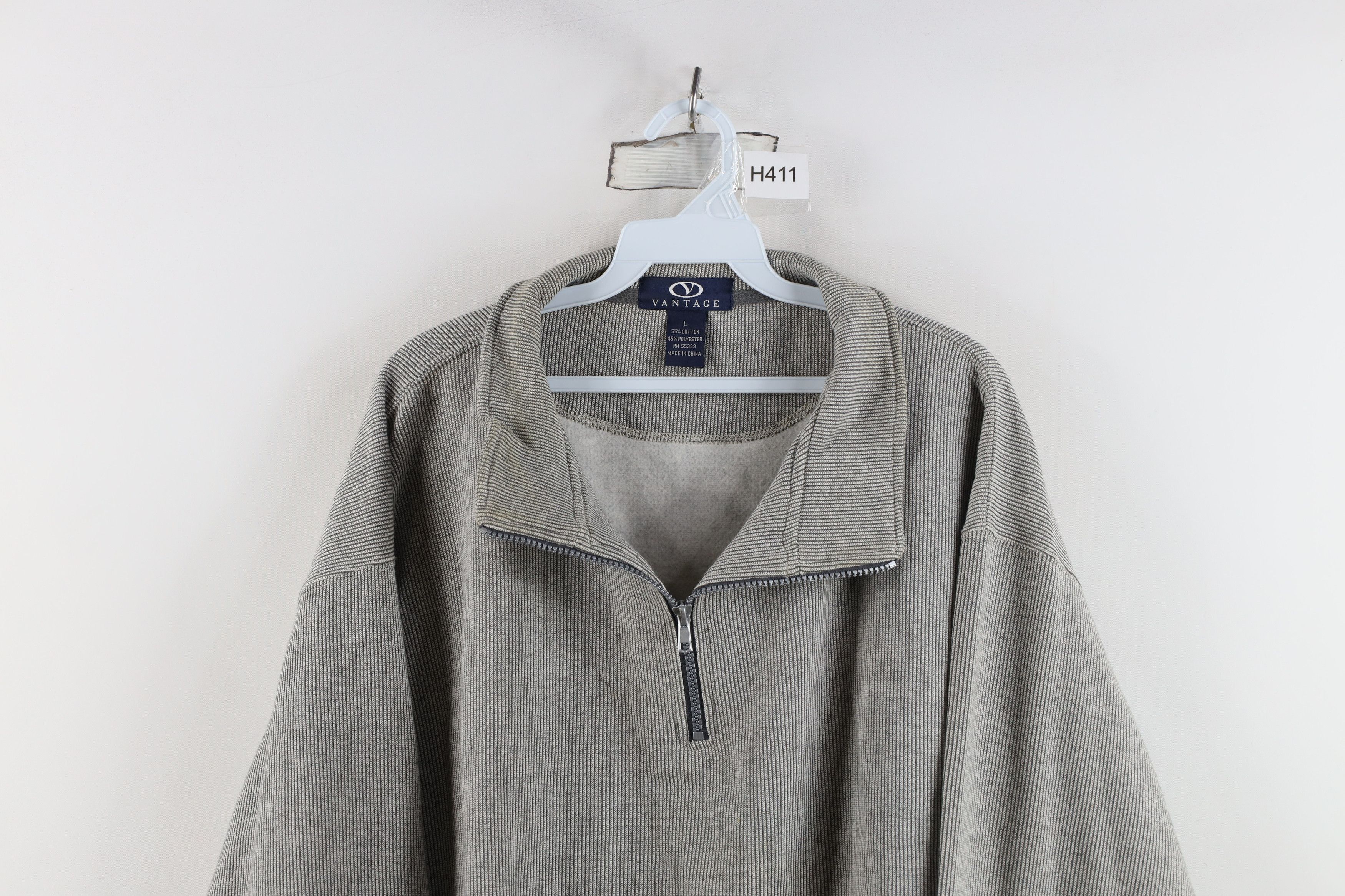 Vintage Vintage 90s Streetwear Knit Half Zip Pullover Sweatshirt Size US L / EU 52-54 / 3 - 2 Thumbnail