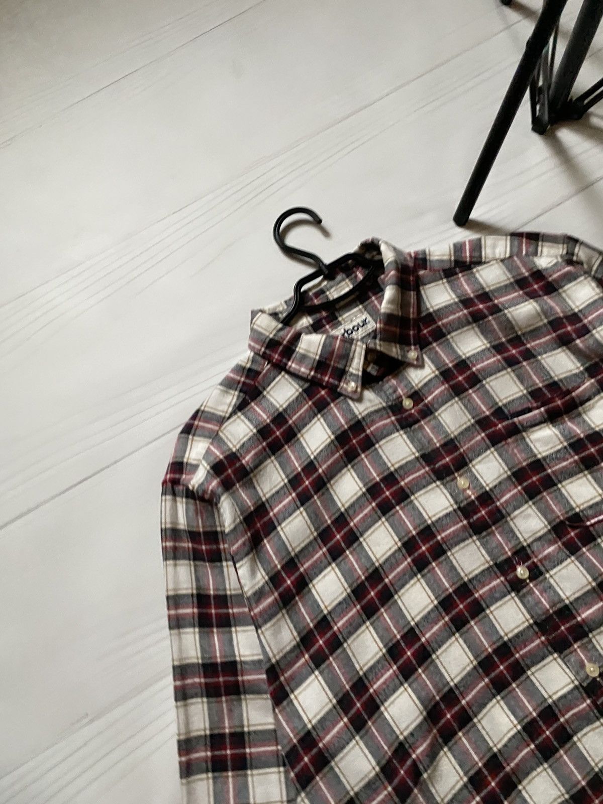 Barbour Barbour tailored fit MSH5033BE11 flannel button up shirt Size US XL / EU 56 / 4 - 5 Thumbnail