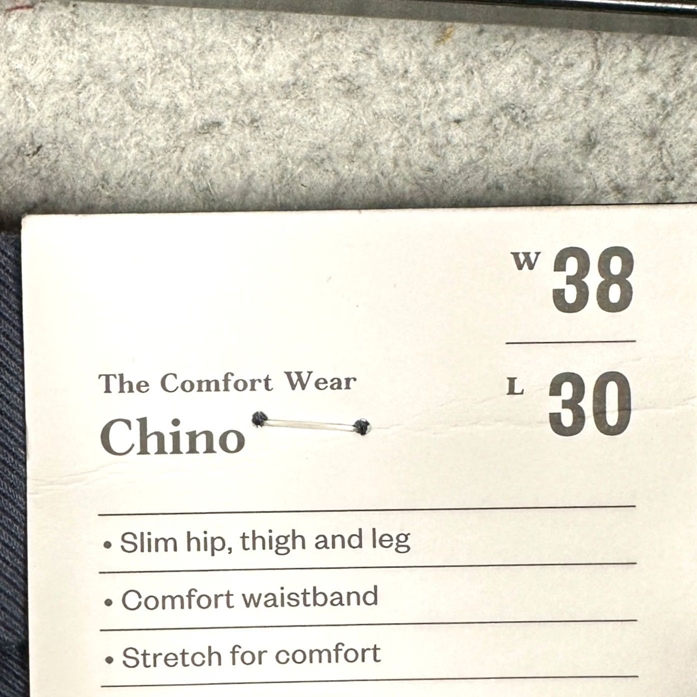 Vintage Goodfellow & Co Comfort Wear Chino Pants Men 38X30 Navy Blue Slim Knit? Size US 38 / EU 54 - 6 Thumbnail