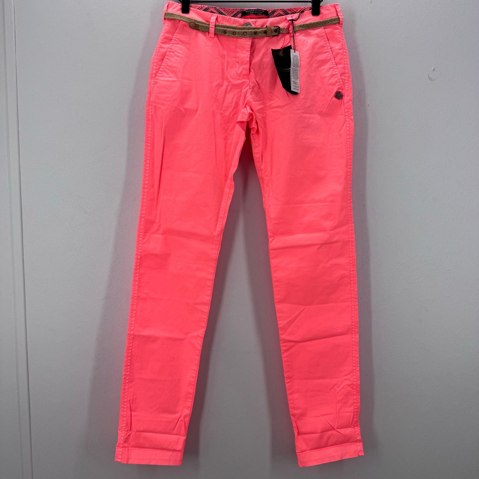 Maison Scotch Maison Scotch Womens sz 29/34 Lightweight Belted Chinos Pant Size 29" - 2 Thumbnail