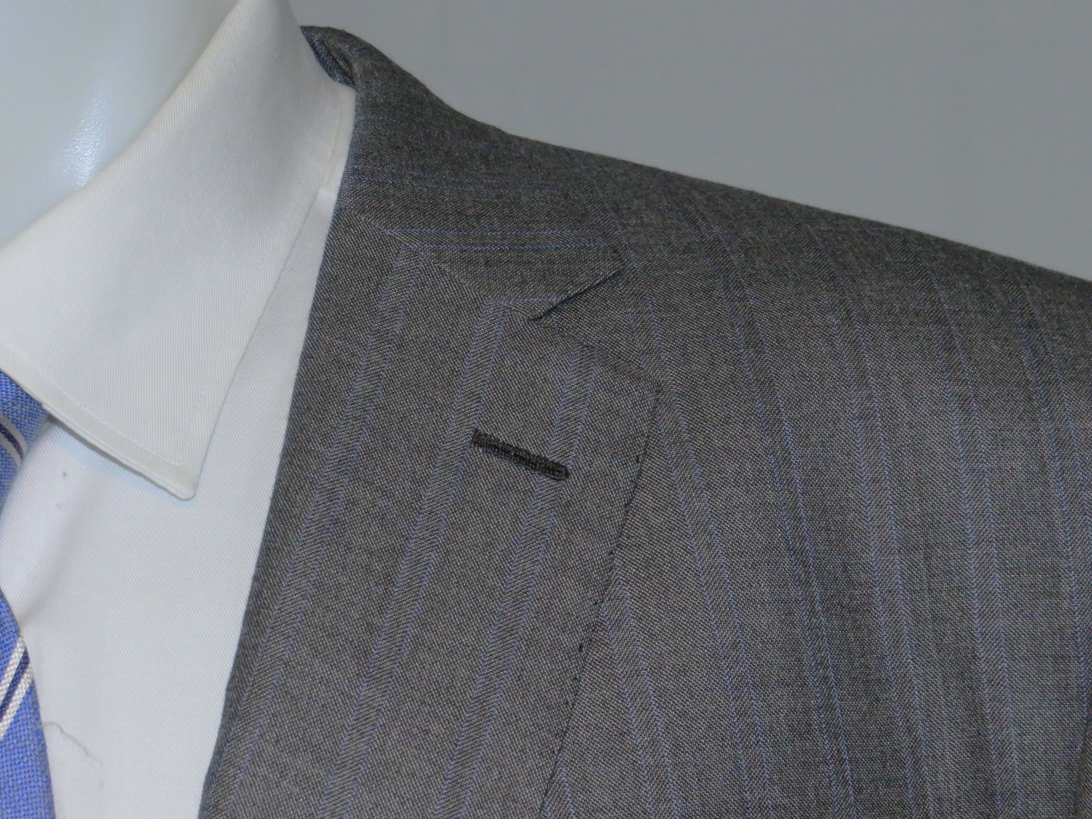 Brioni Gray Striped Silk Blend Current Two Button Suit 52R NWT Size 52R - 4 Thumbnail