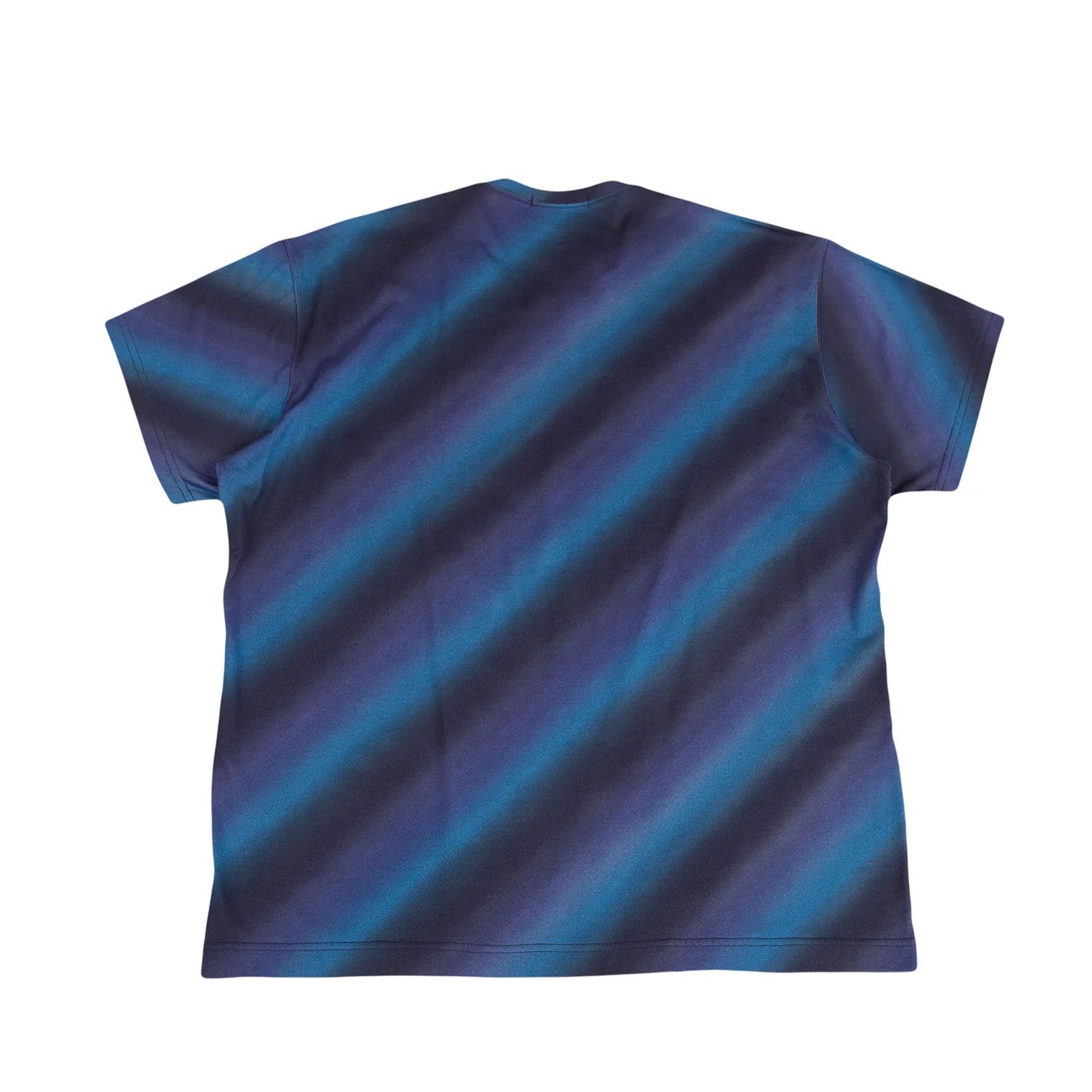 Issey Miyake Gradient Bias Stripe T-Shirt in Blue Size US XL / EU 56 / 4 - 9 Thumbnail
