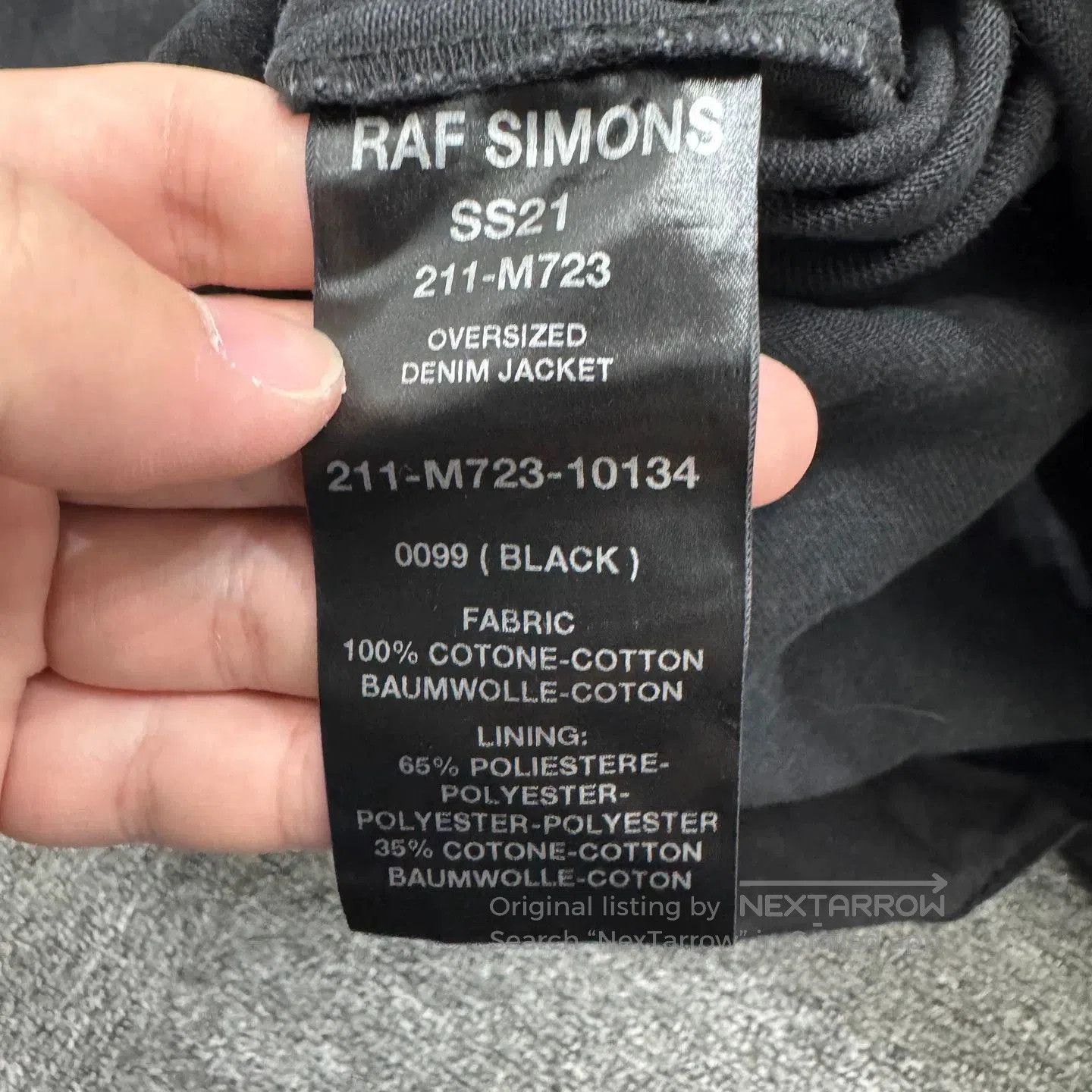 Raf Simons Raf Simons Leather Patch Oversized Denim Jacket. Size US S / EU 44-46 / 1 - 3 Thumbnail
