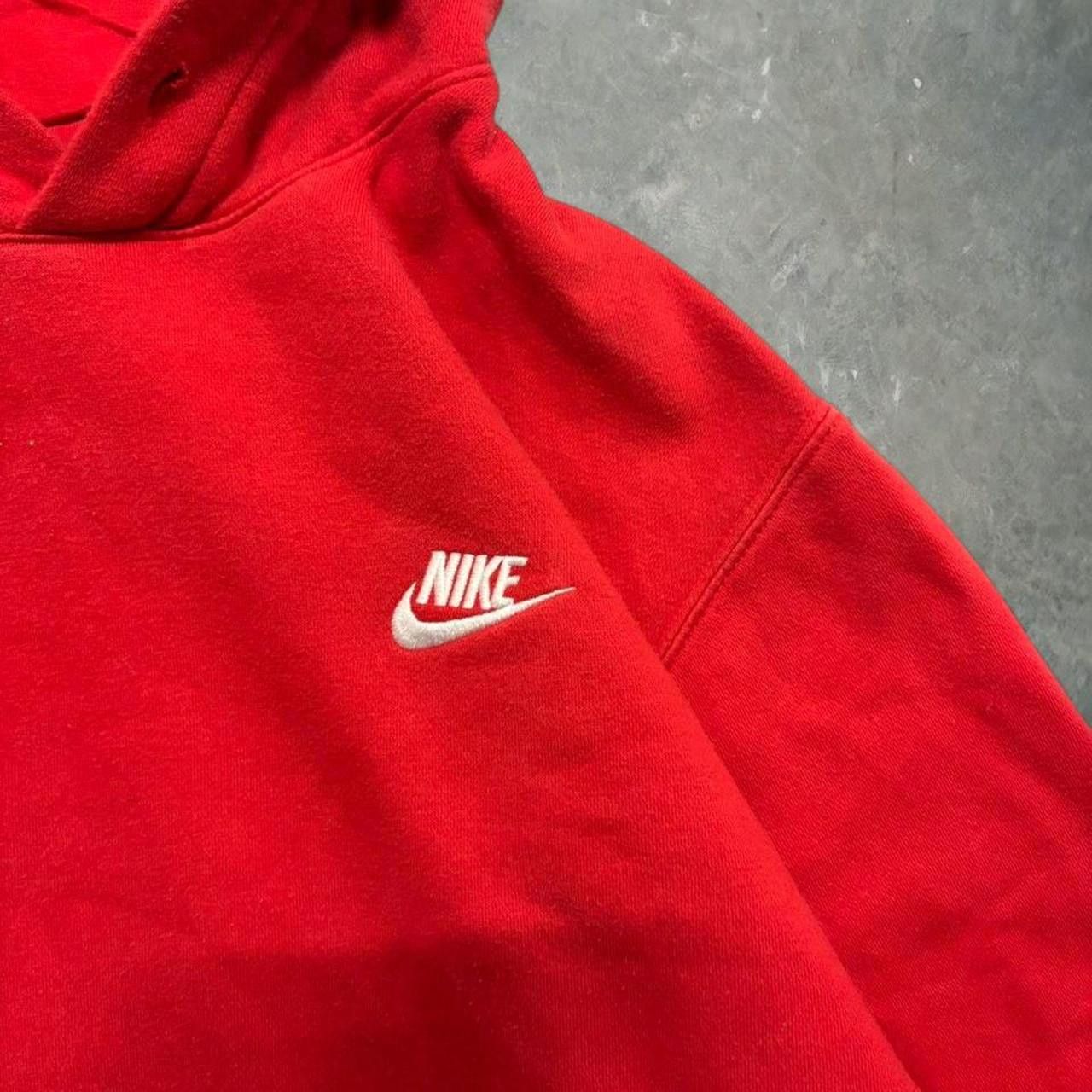 Nike Crazy Vintage Y2K 2000s Nike Red Streetwear Hoodie! Size US S / EU 44-46 / 1 - 2 Thumbnail