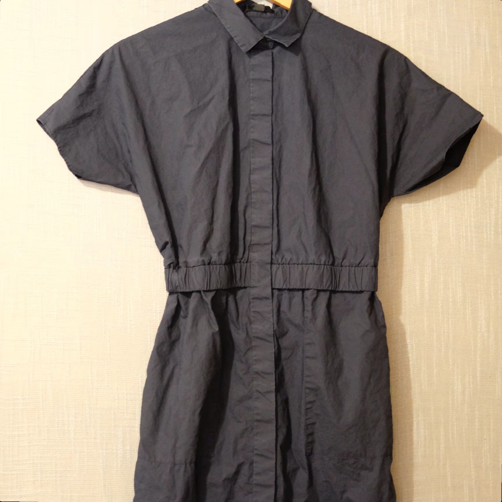 Cos COS Shirt Dress Short Sleeve Black Slits w/Pockets Lightweight Women's 2 Size XS / US 0-2 / IT 36-38 - 2 Thumbnail
