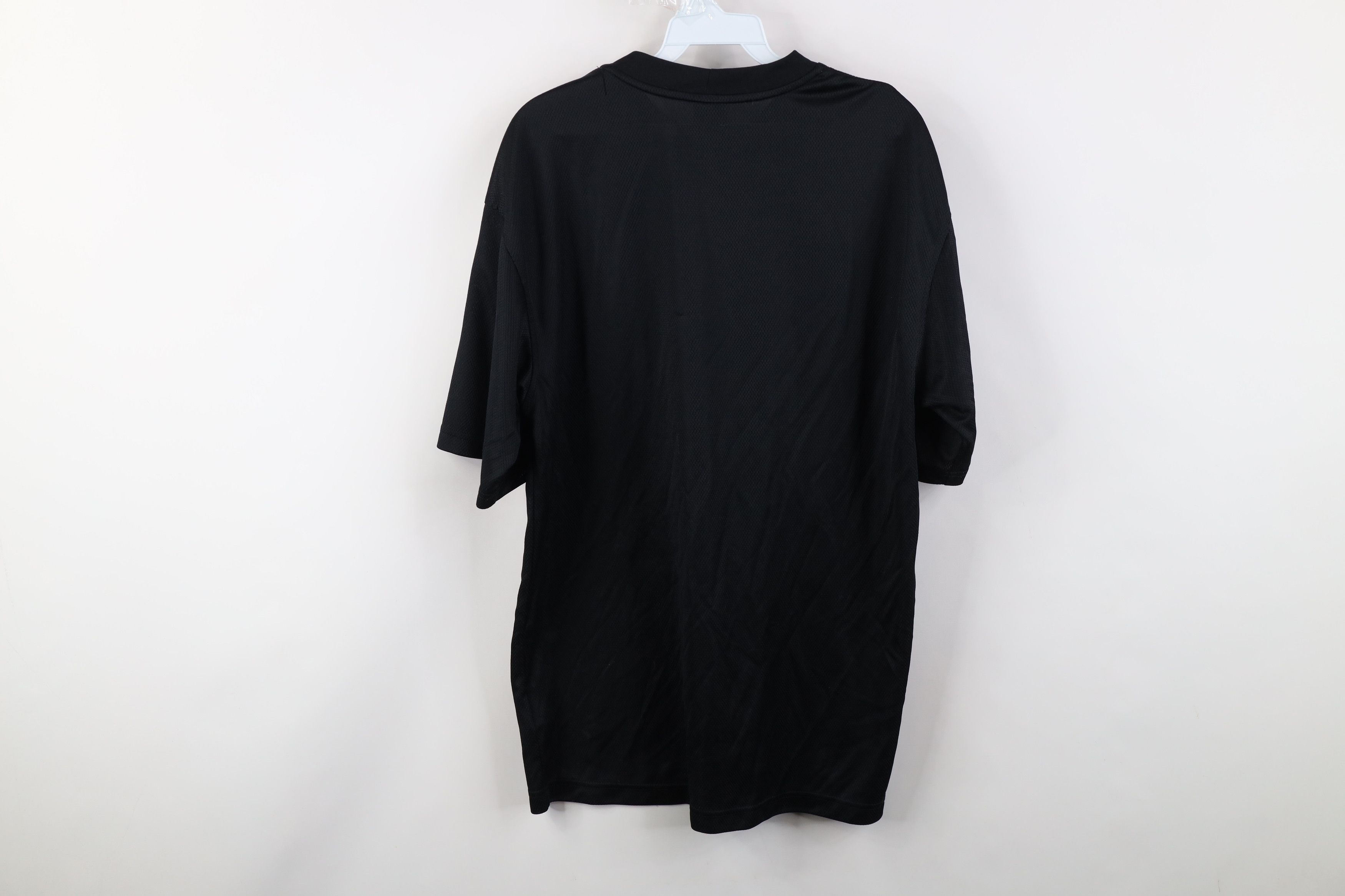 Nike Vintage Y2K Nike Mini Swoosh Knit Short Sleeve T-Shirt Black Size US L / EU 52-54 / 3 - 10 Thumbnail