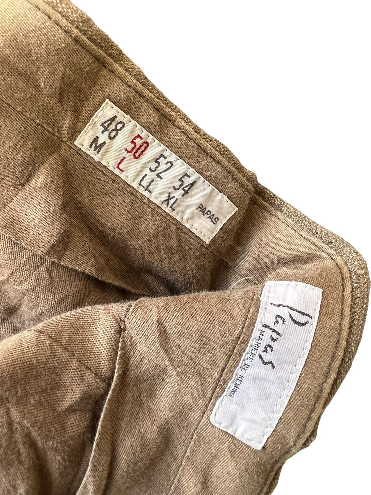 Other Vintage Papas Japan Sun Fade Light Brown Linen Loose Trouser Size US 32 / EU 48 - 22 Thumbnail