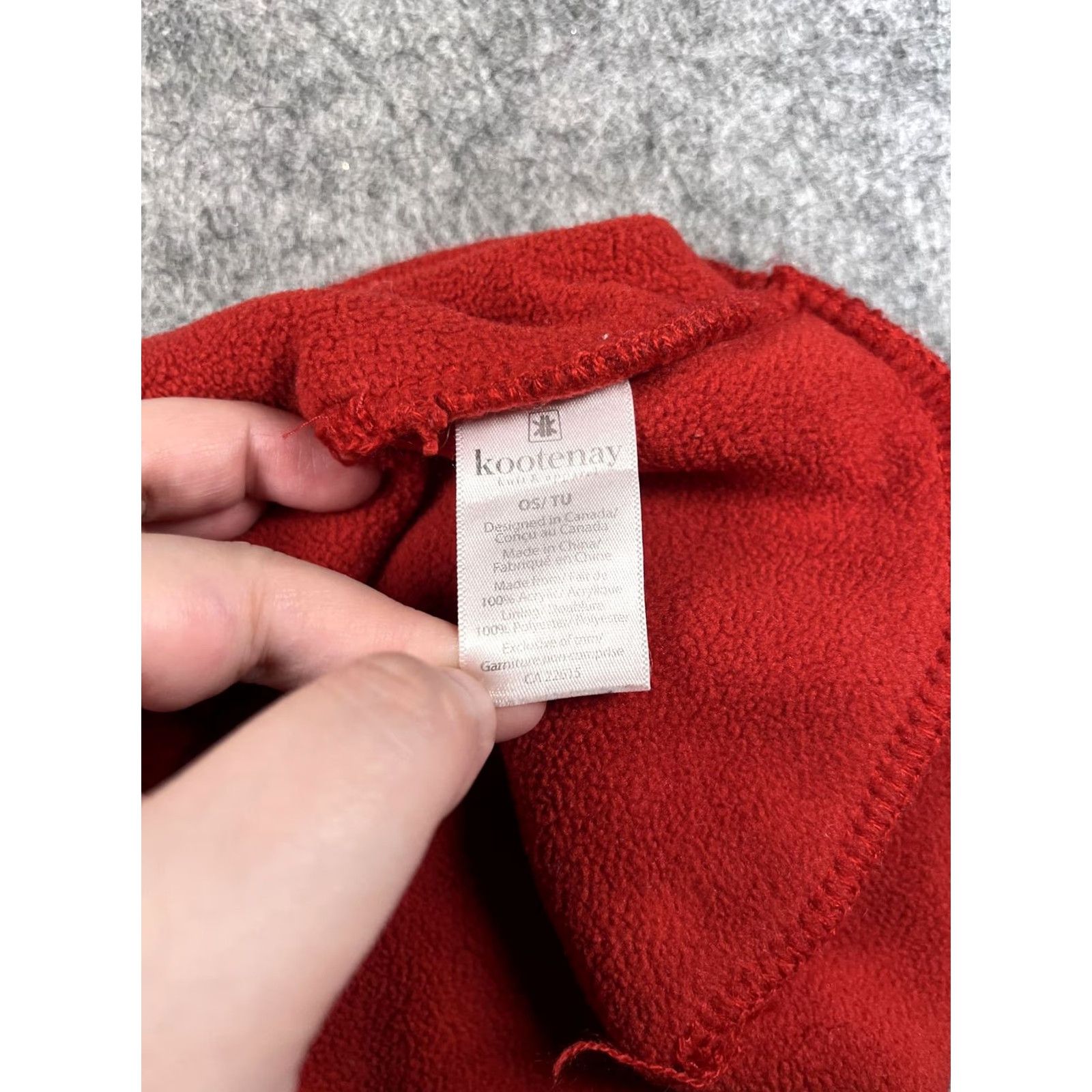 Vintage Kootenay Beanie Mens One Size Red Canada Maple Leaf Fleece Lined Winter Ski Hat Size US M / EU 48-50 / 2 - 7 Thumbnail