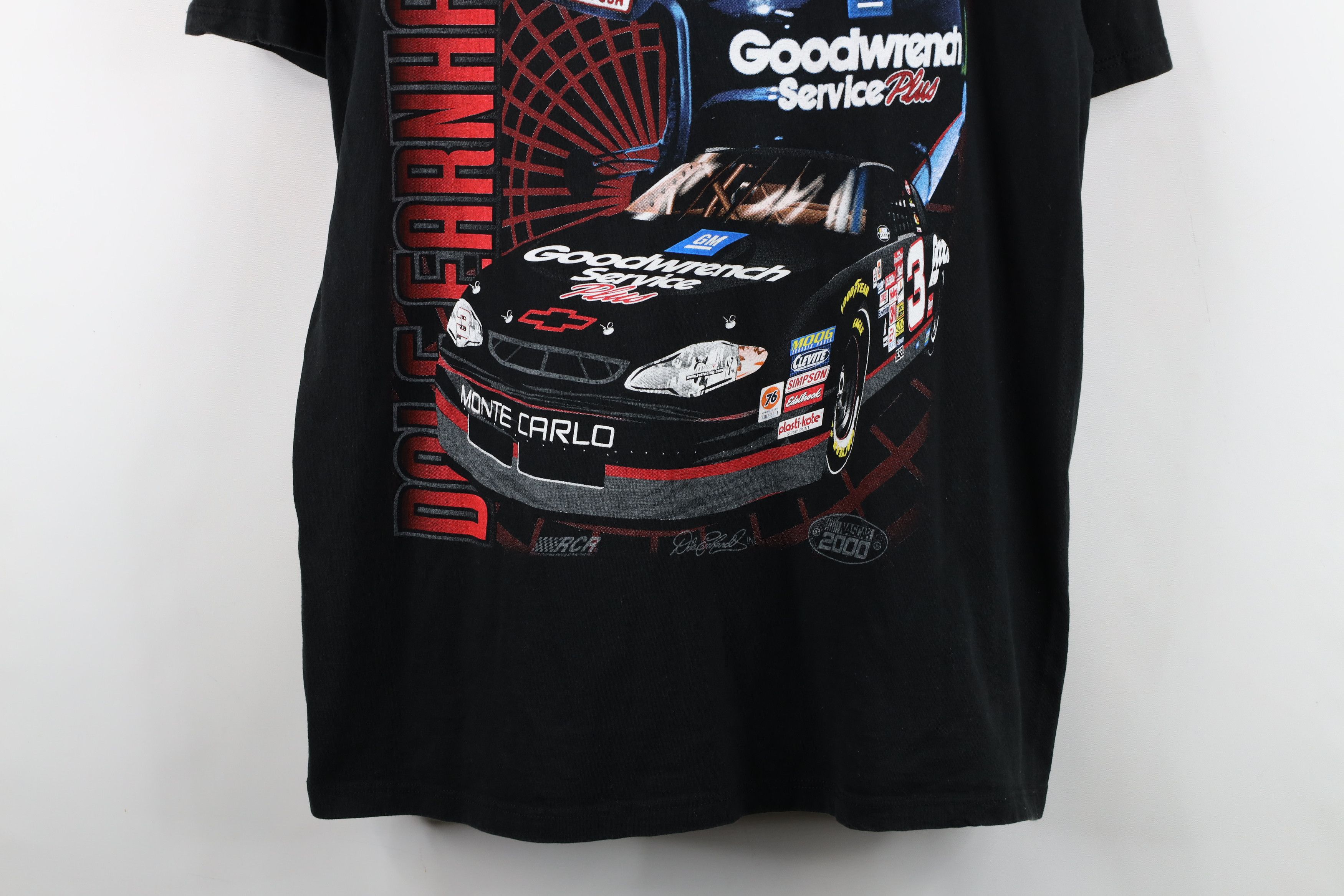 Vintage Vintage Y2K 2000 NASCAR Earnhardt Racing T-Shirt Black USA Size US L / EU 52-54 / 3 - 3 Thumbnail