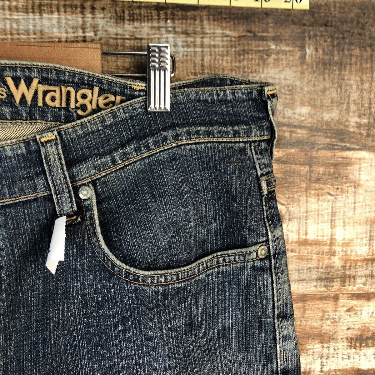 Wrangler Wrangler Blue vintage ripped Distressed Denim Pants #A2381 Size US 36 / EU 52 - 8 Thumbnail
