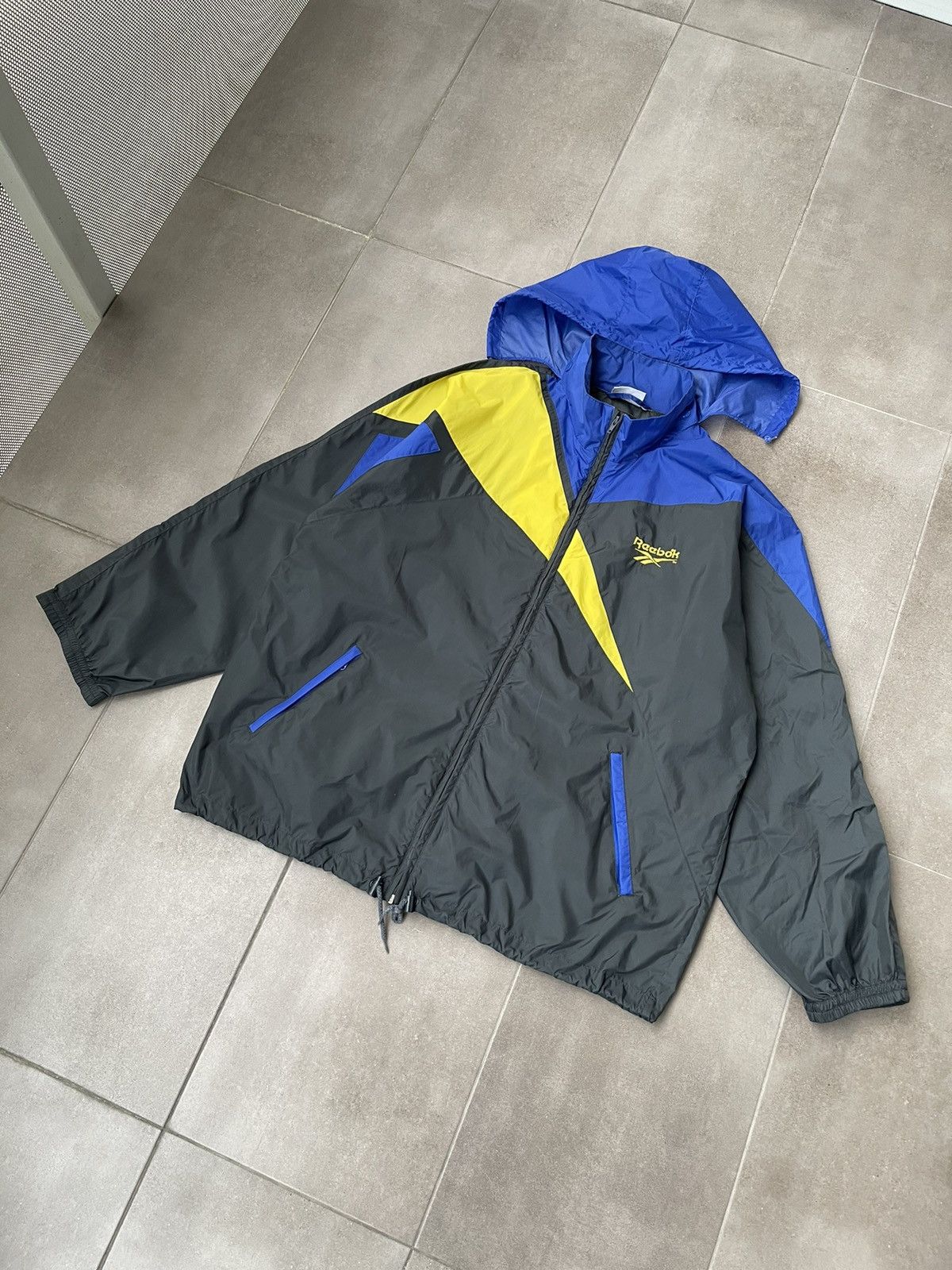 Reebok × Vintage 90S Vintage Reebok 3 Tone Technical Track Light Jacket Size US XL / EU 56 / 4 - 2 Thumbnail