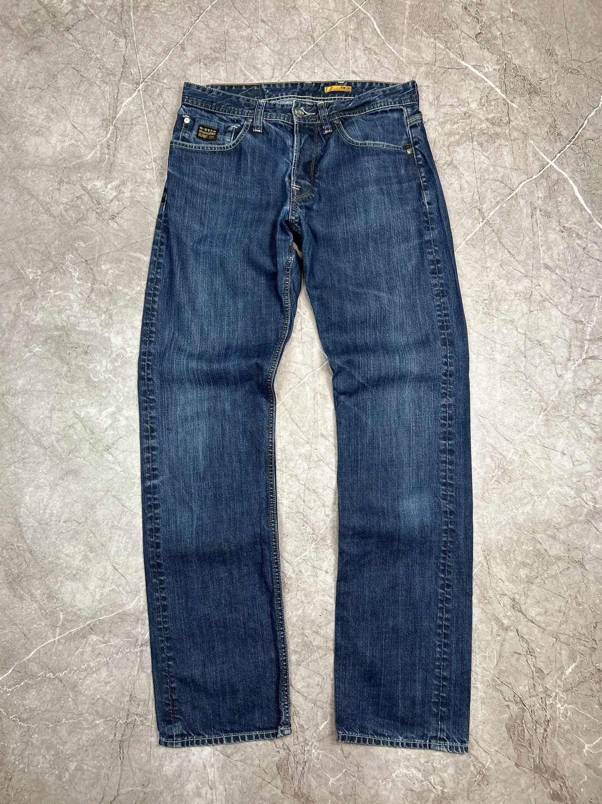 G-Star × Japanese Brand × Vintage VINTAGE G STAR RAW JEANS JAPANESE DIRTY WASH DISTRESSED Y2K Size US 32 / EU 48 - 1 Thumbnail