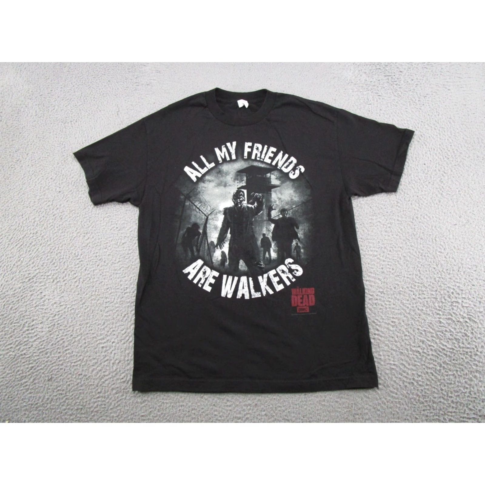 OAMC AMC The Walking Dead All My Friends Are Walkers Black T-Shirt Men's L 2014 Y2K Size US L / EU 52-54 / 3 - 2 Thumbnail