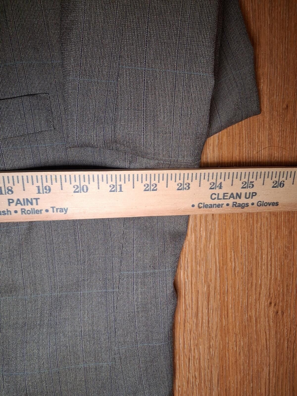 Hart Schaffner Marx Hart Schaffner Marx Sport Coat Mens 46XL Gray Plaid Wool Size 46L - 10 Thumbnail