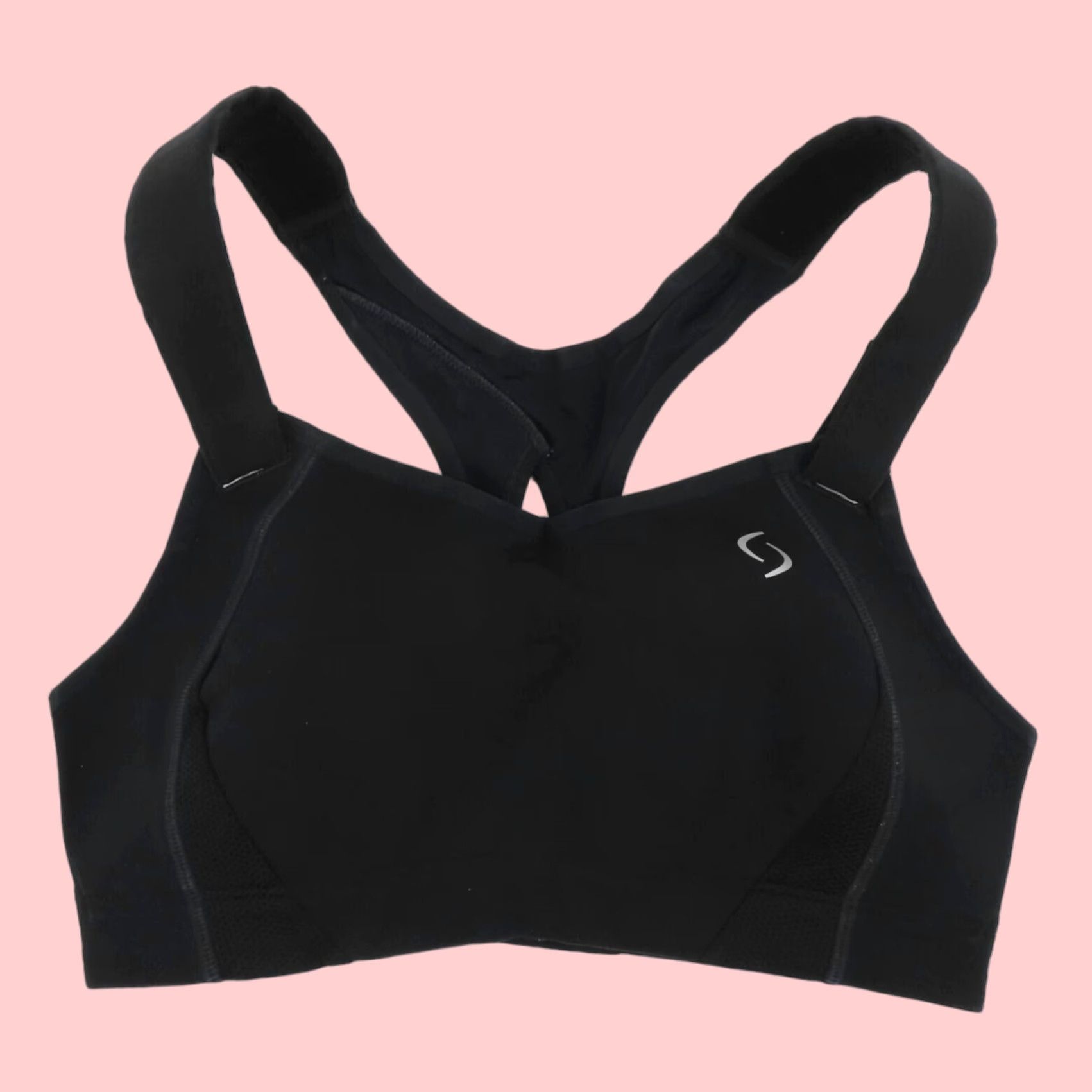 Brooks 32C Juno Sports Bra Wireless Padded Black Womens