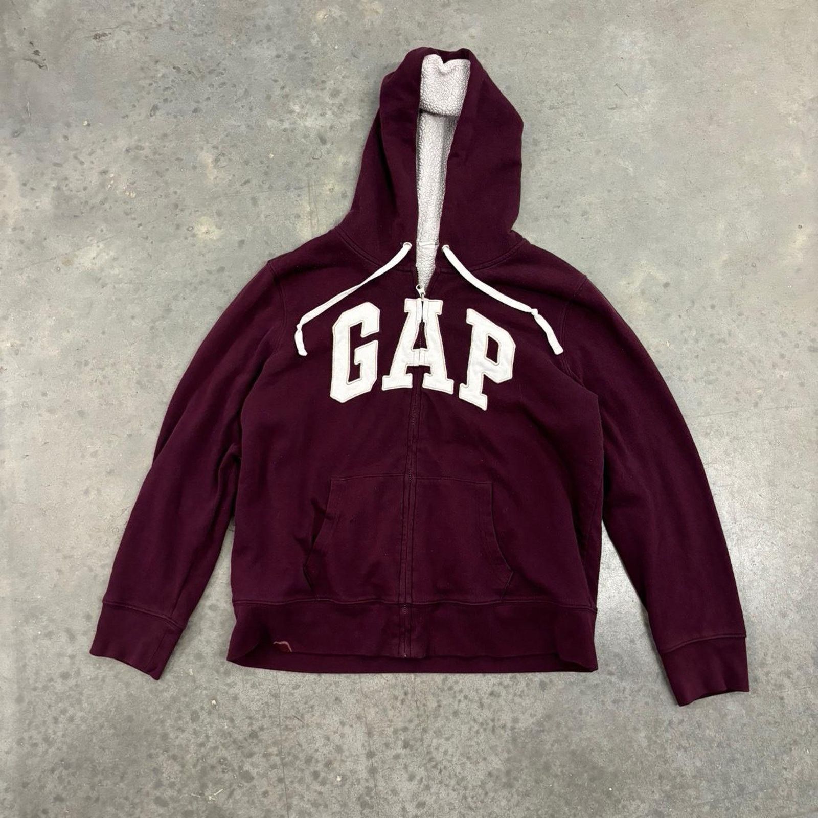 Gap Vintage gap heavyweight burgundy zip Size US L / EU 52-54 / 3 - 1 Thumbnail