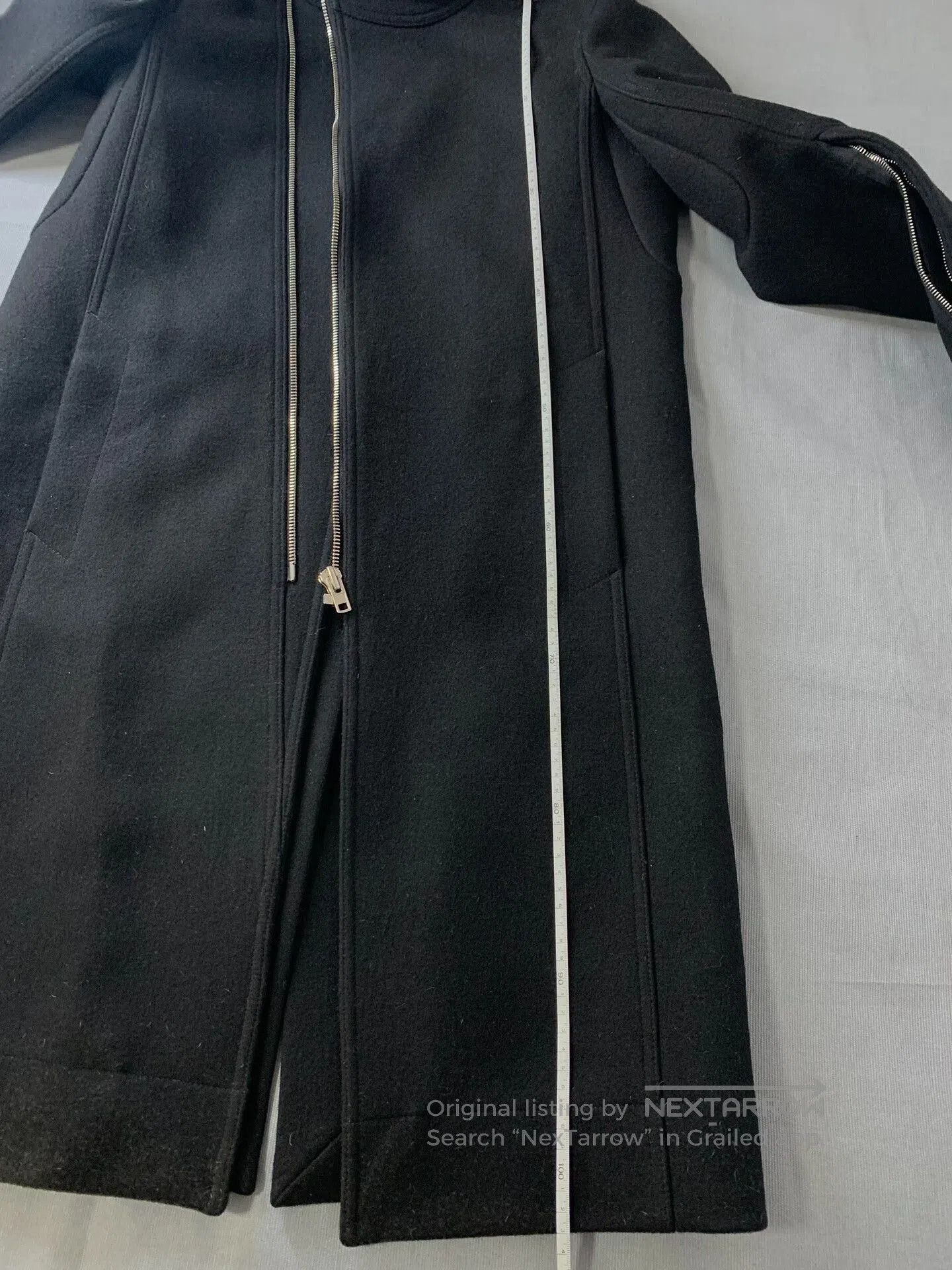 Rick Owens Rick Owens Wool Long Zip Coat. Size US S / EU 44-46 / 1 - 8 Thumbnail