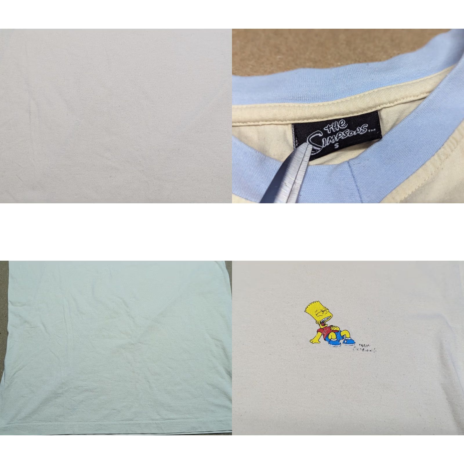 Vintage VINTAGE The Simpsons Mens T-Shirt Small Beige Barts Short Sleeves Tee Shirt Size US S / EU 44-46 / 1 - 9 Thumbnail