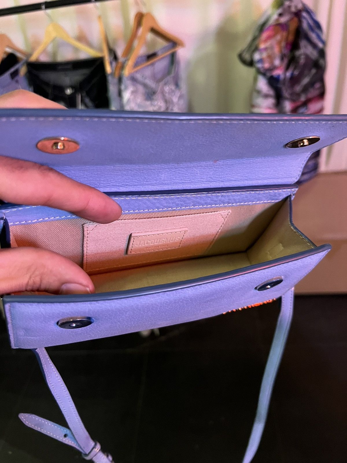 Jacquemus JACQUEMUS Blue 'Le Chiquito Long' Bag Size ONE SIZE - 13 Thumbnail