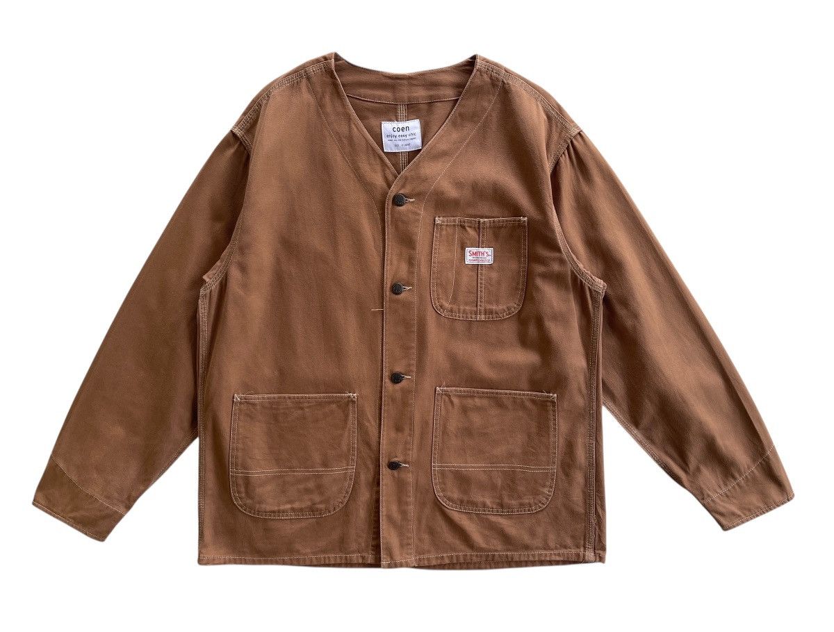 Japanese Brand COEN x SMITH Sanforized Workers Chore Jacket Size US XL / EU 56 / 4 - 2 Thumbnail