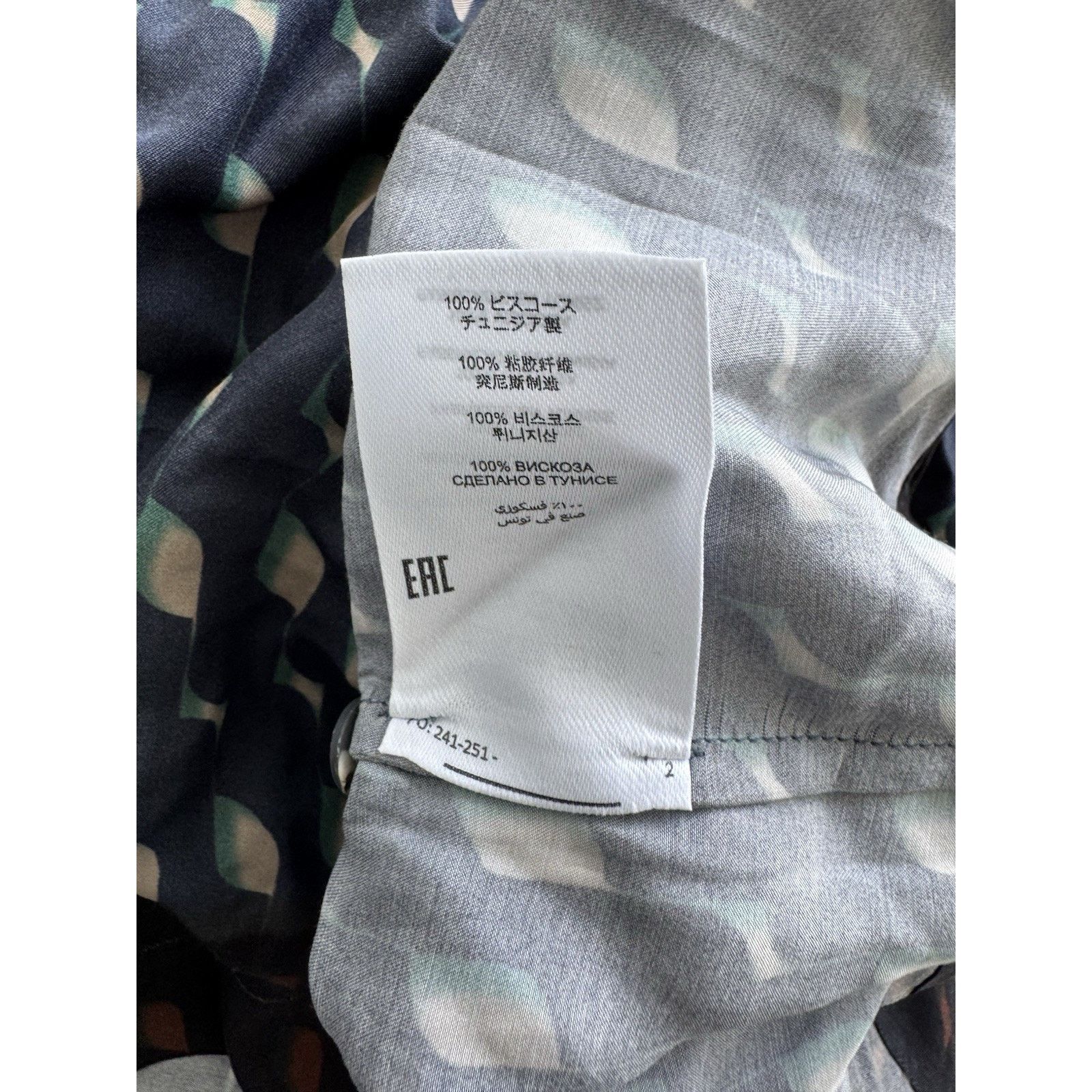 Dries Van Noten Dries Van Noten Blue Graphic Shirt Size 52 NWT Size US L / EU 52-54 / 3 - 6 Thumbnail