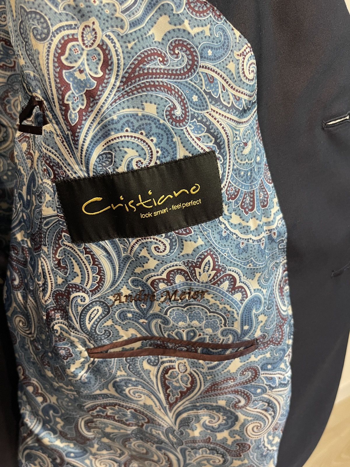 Vitale Barberis Canonico Vintage VITALE BARBERIS CANONICO blazer dark blue jacket Size 42R - 8 Thumbnail