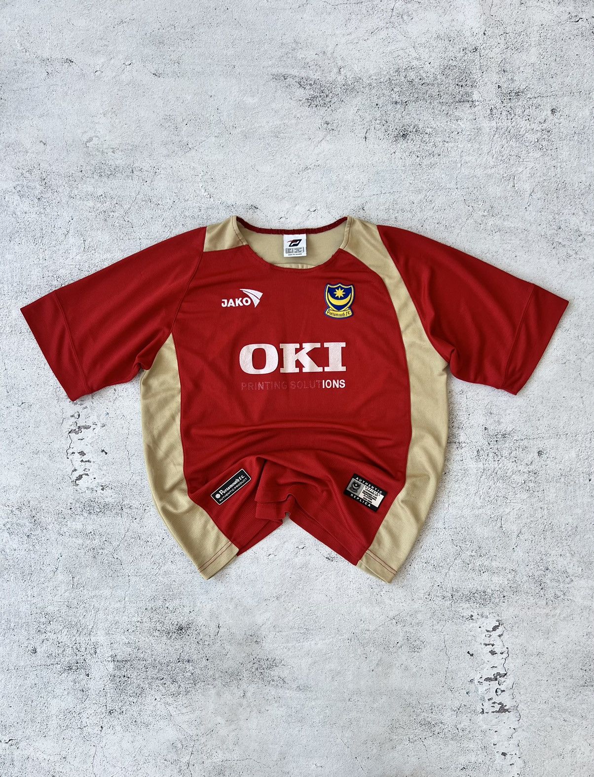Vintage 🩸RARE🩸 Jako Portsmouth 2005/2006 Vintage Jersey Size US M / EU 48-50 / 2 - 1 Thumbnail
