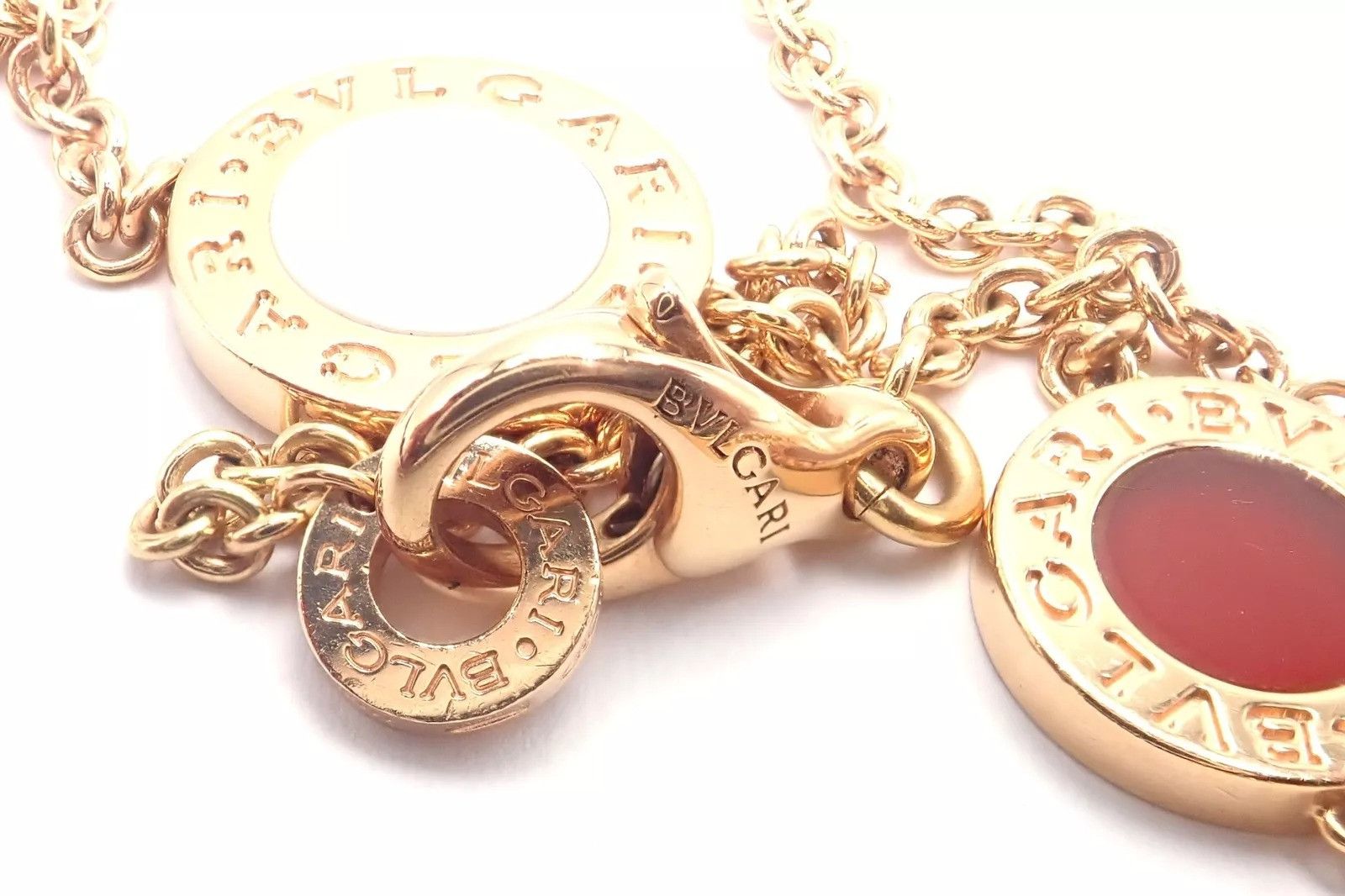 Bvlgari Bvlgari 18k Rose Gold Multi Gemstone 38" Long Necklace Size ONE SIZE - 5 Thumbnail