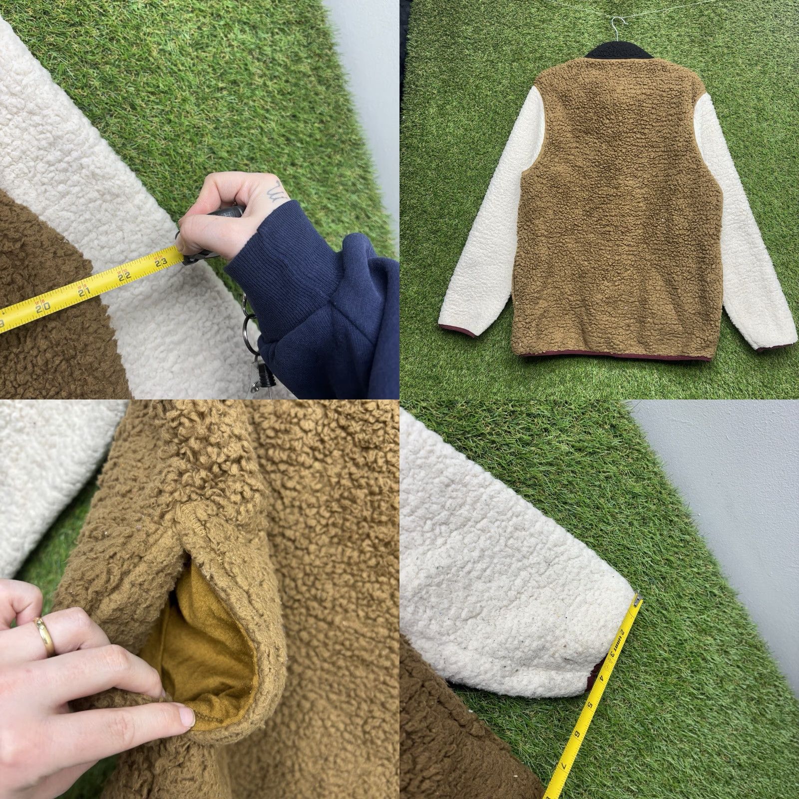 Vintage Home Free Mens Sweater Pullover Mock Neck Long Sleeve Fleece Geometric Logo Brown Size M Size US M / EU 48-50 / 2 - 9 Thumbnail