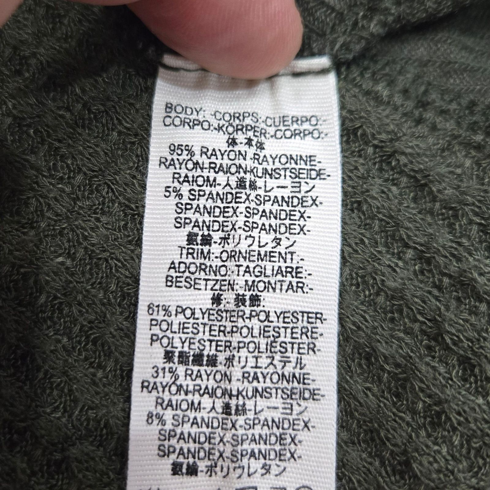 Free People We The Free Olive Gray Thermal Waffle Knit Top Size Small Size S / US 4 / IT 40 - 6 Thumbnail