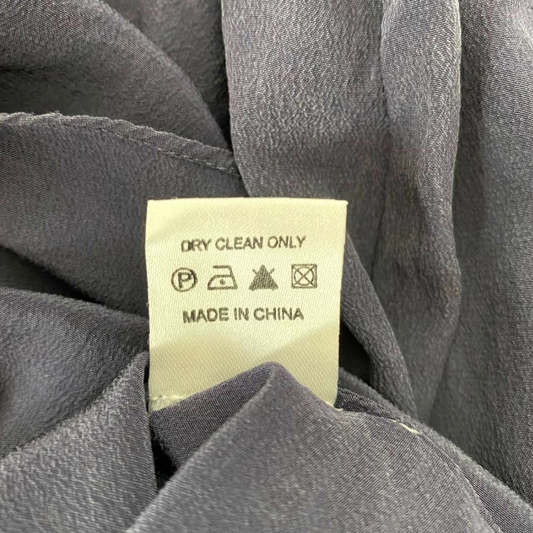 Amanda Uprichard Amanda Uprichard Dress A Line Blue 3/4 Sleeve 100% Silk XS Womens Mini Scoop Neck Ruffle Size XS / US 0-2 / IT 36-38 - 5 Thumbnail