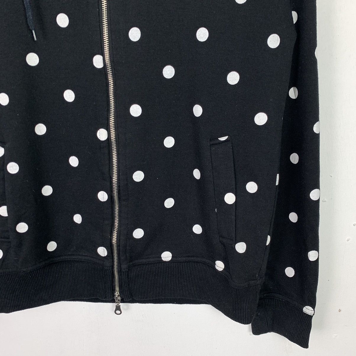 Japanese Brand Vintage polka dot zip up hoodie Size L / US 10 / IT 46 - 6 Thumbnail