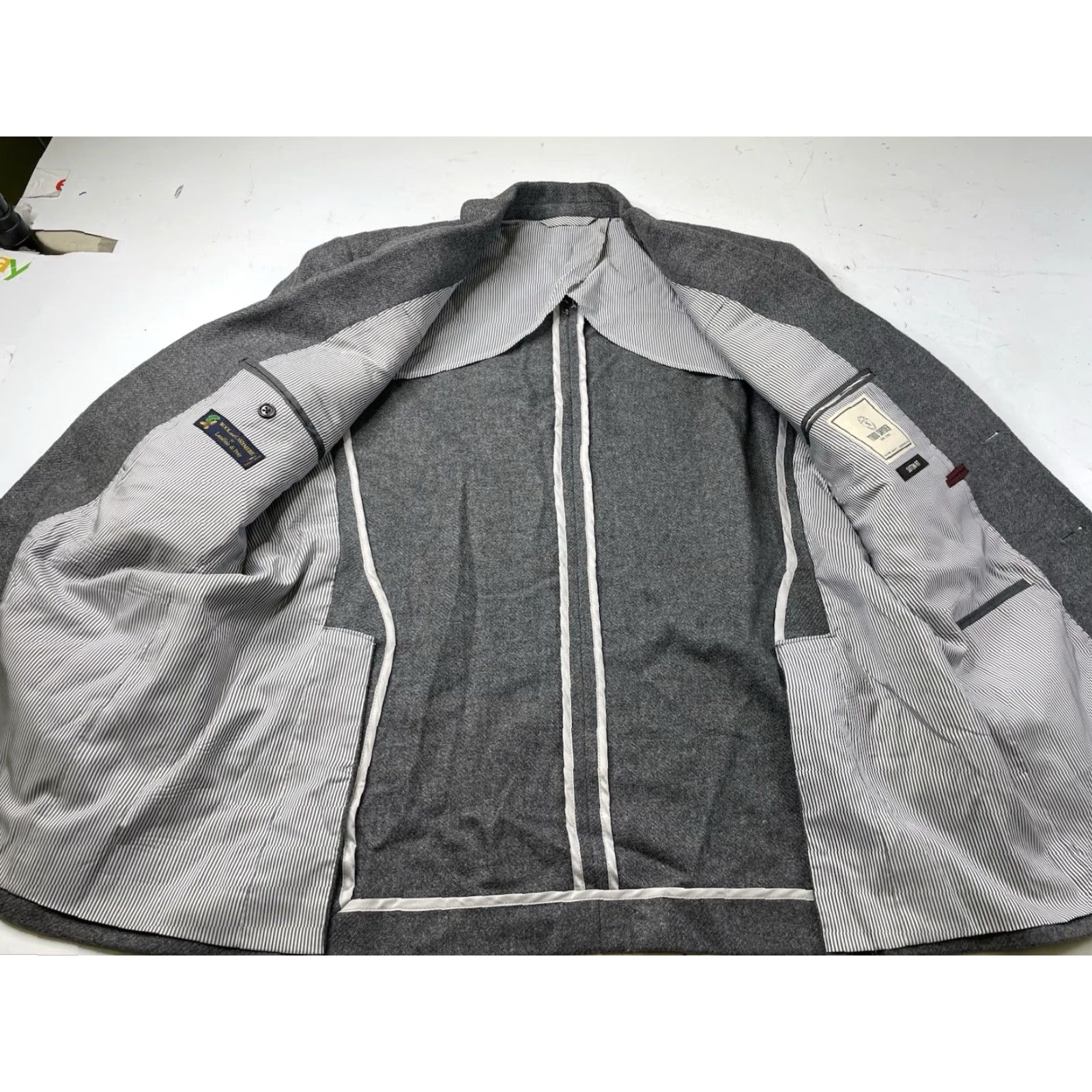 Todd Snyder Todd Snyder Wool Cashmere Sutton Suit Jacket Blazer Men’s 46R Gray Suit Jacket Size 46R - 2 Thumbnail