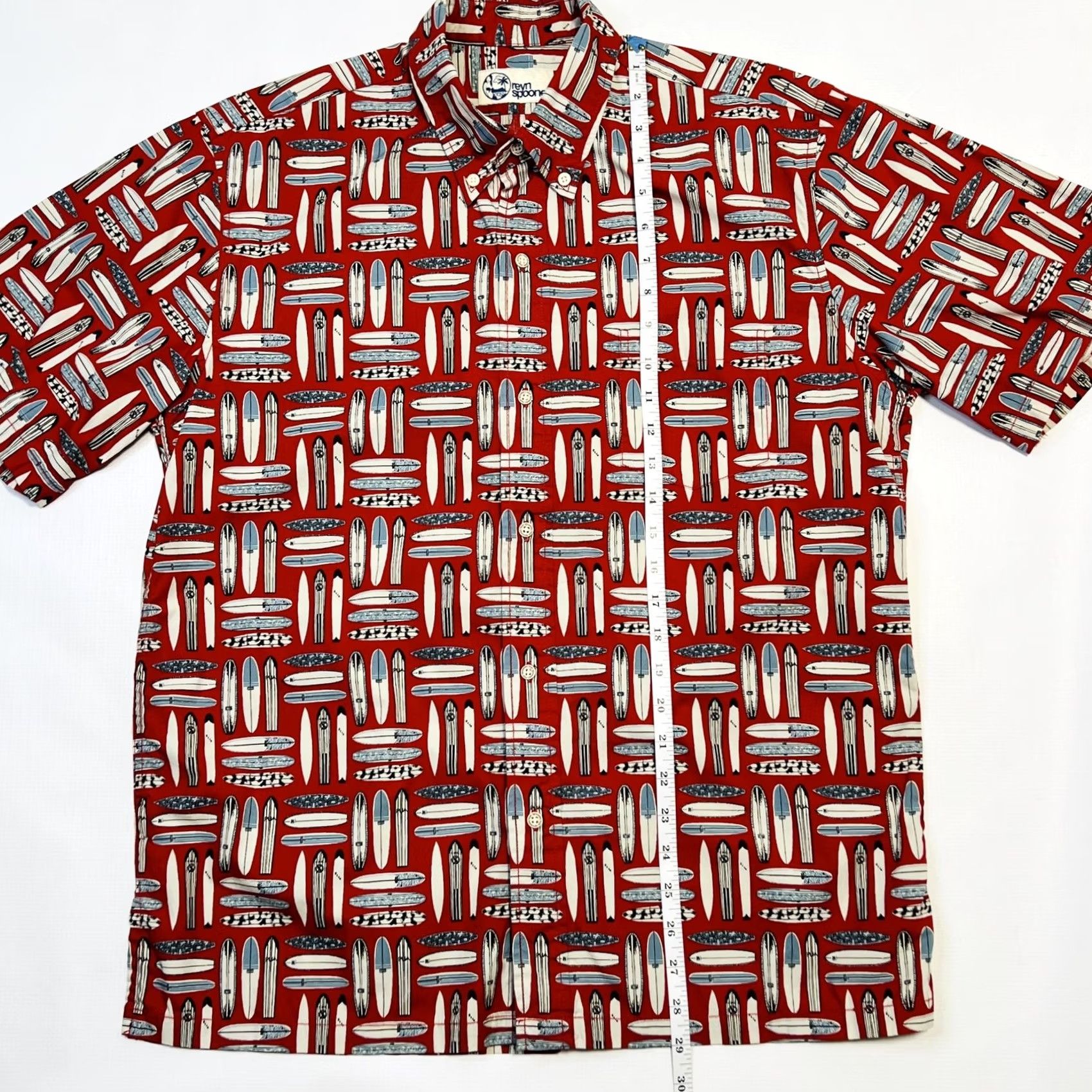 Reyn Spooner Reyn Spooner Shirt Mens Medium Red Surfboards Hawaiian Aloha Button Up Summer Size US M / EU 48-50 / 2 - 3 Thumbnail