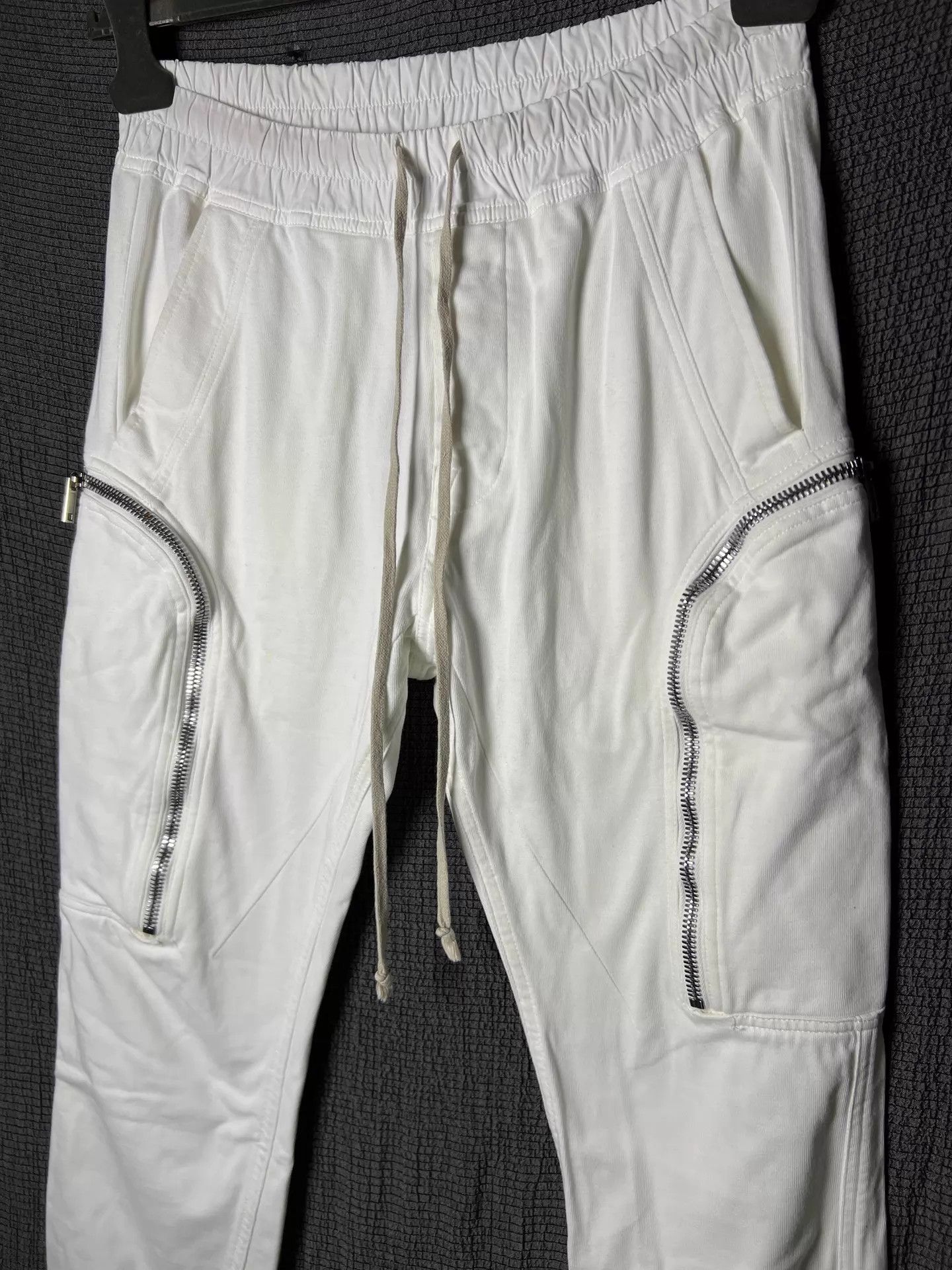 Rick Owens Rick Owens 20ss Chalk White Cargo Pants 48 IT Size US 32 / EU 48 - 2 Thumbnail